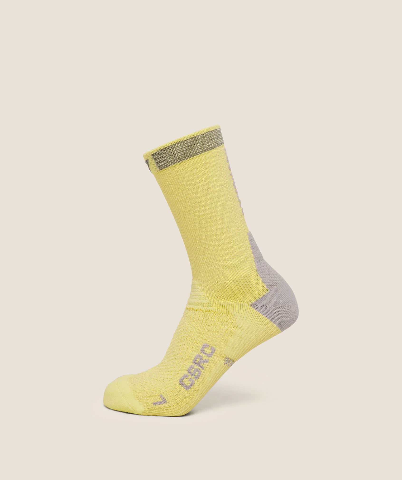 Gymshark Running Elite Crew Single Sock - Sorbet Yellow