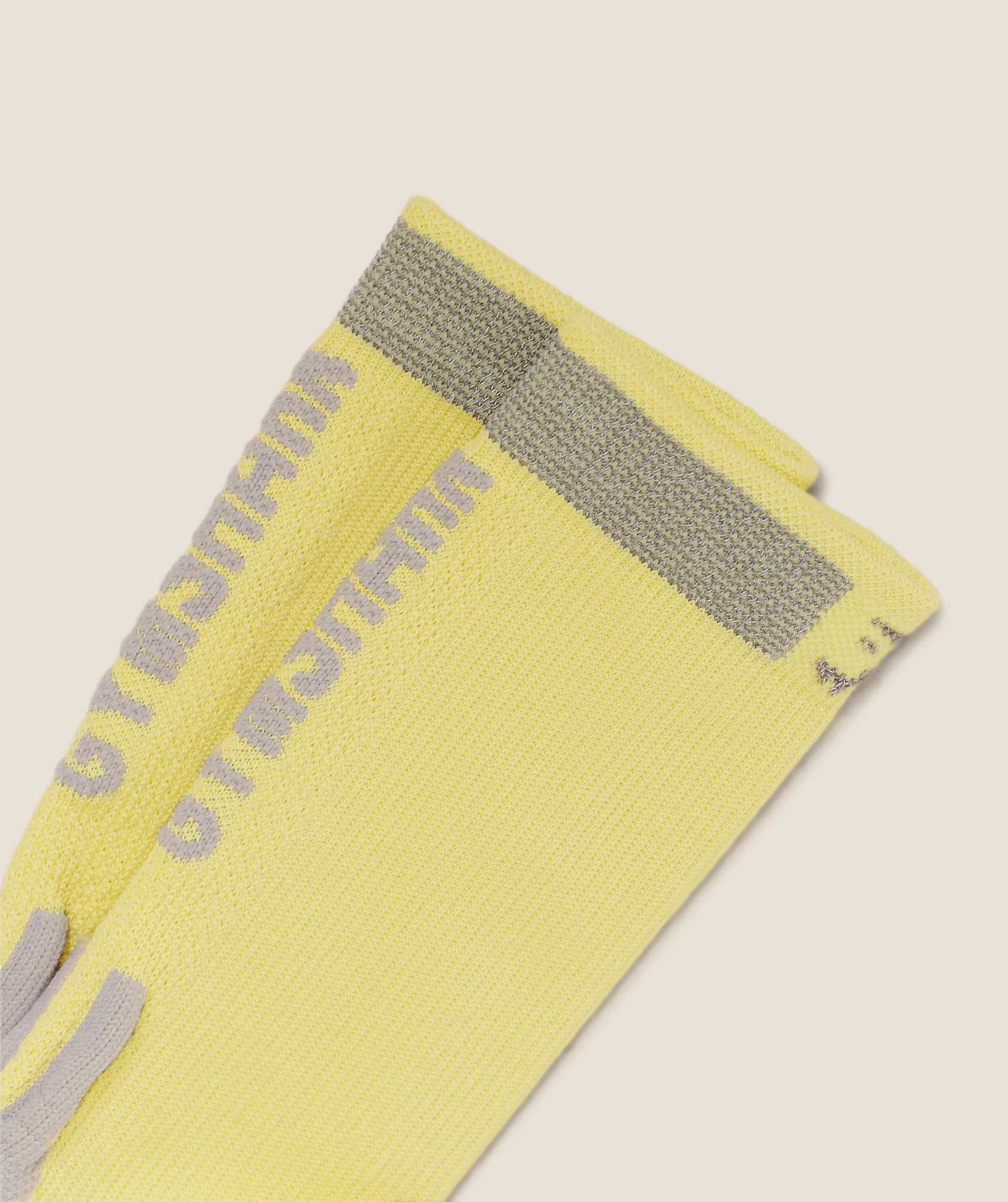 Gymshark Running Elite Crew Single Sock - Sorbet Yellow - Image 2