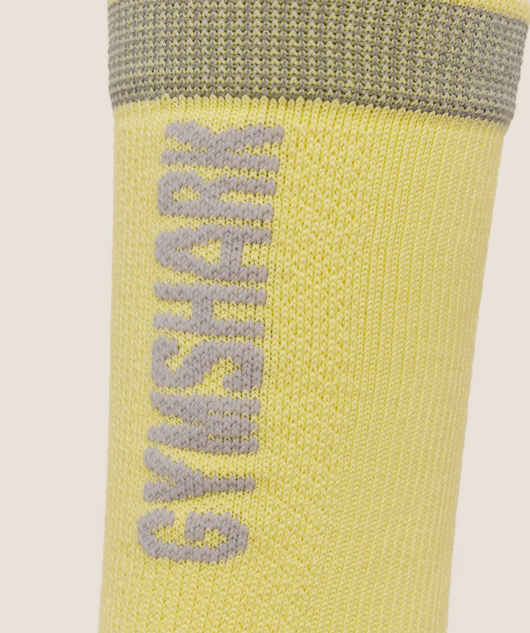 Gymshark Running Elite Crew Single Sock - Sorbet Yellow - Image 3