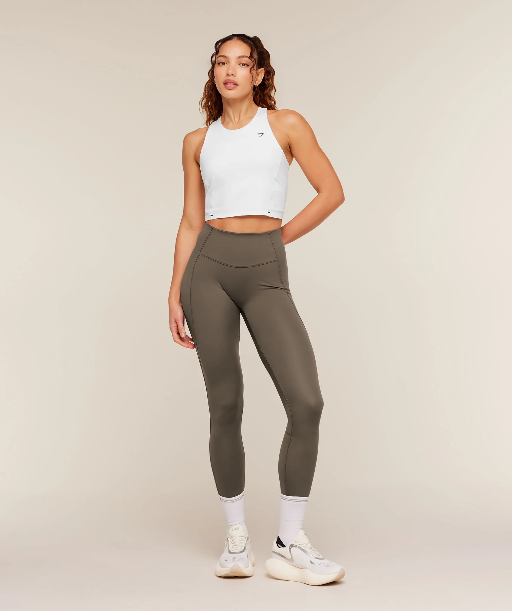 Gymshark Running Elite Leggings - Camo Brown - Image 4
