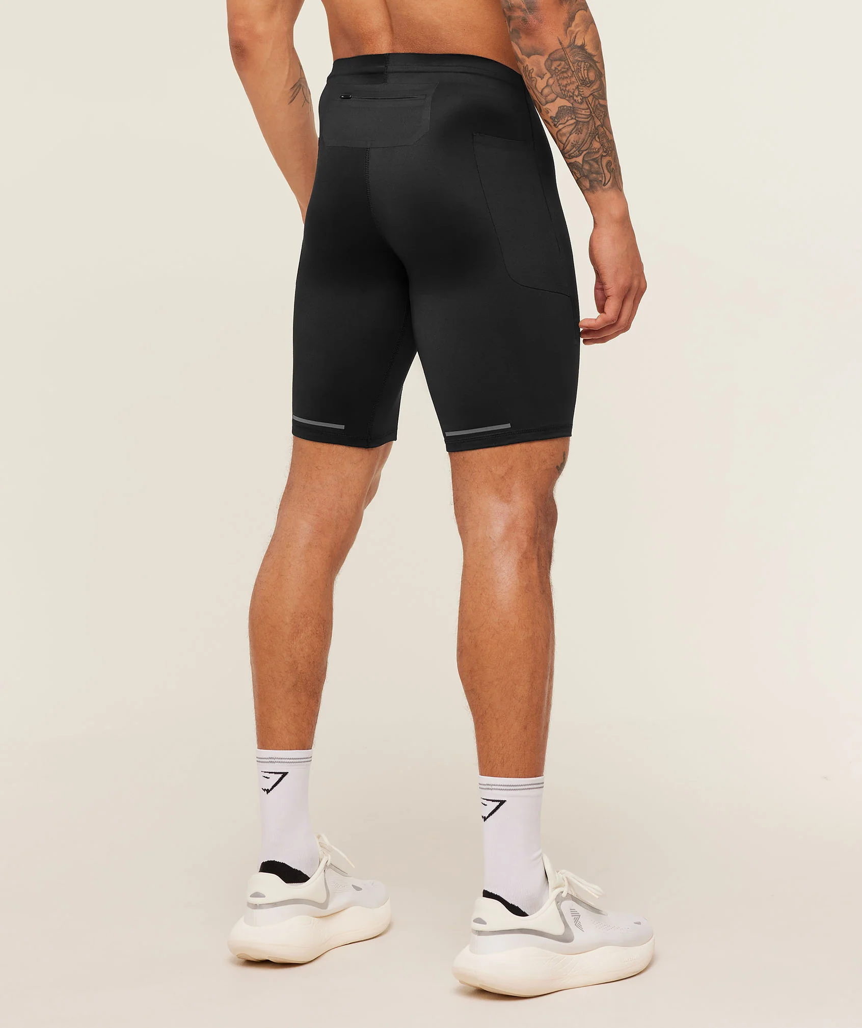 Gymshark Running Elite Race Half Tight - Black - Image 3