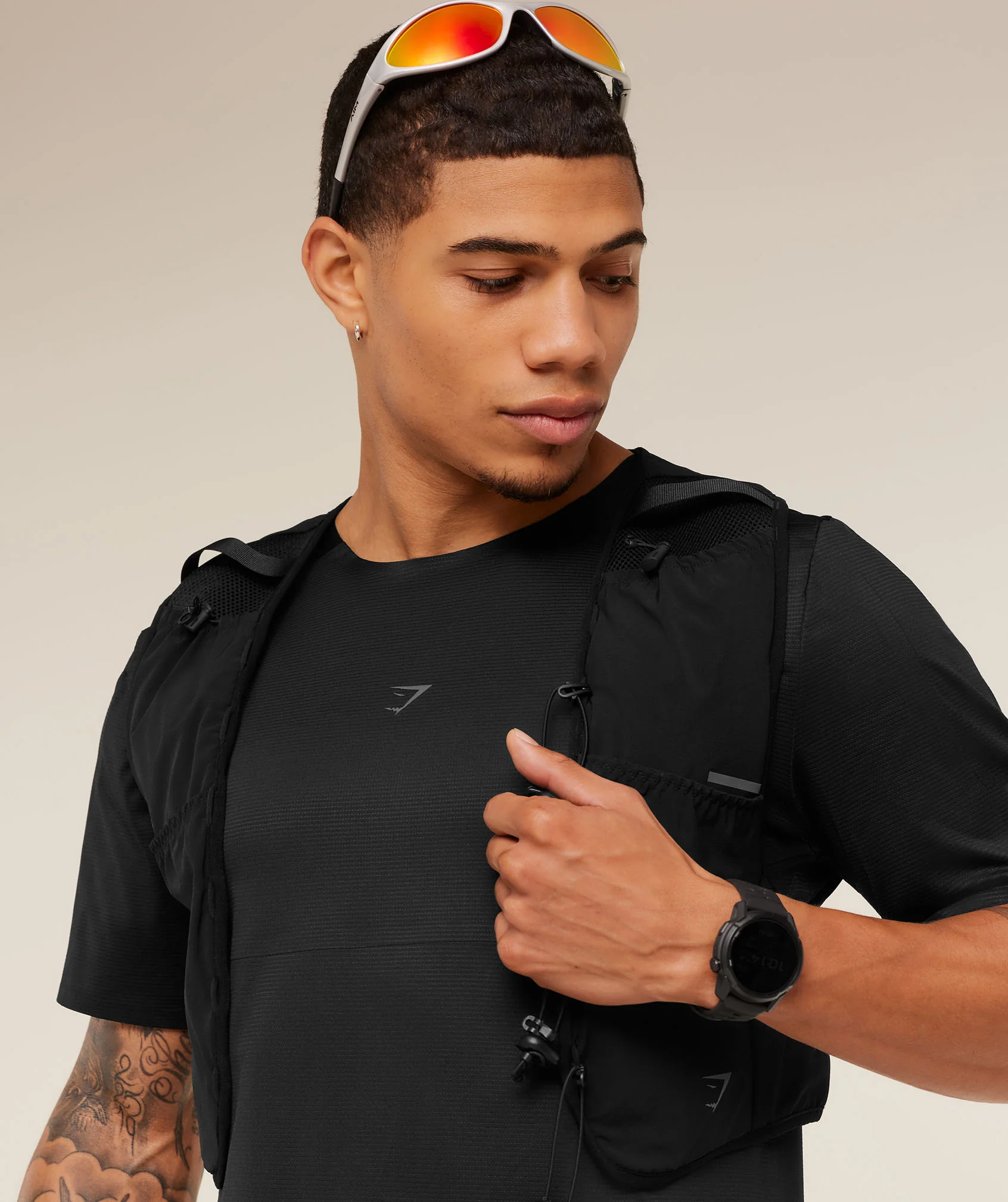Gymshark Running Elite T-Shirt - Black - Image 4