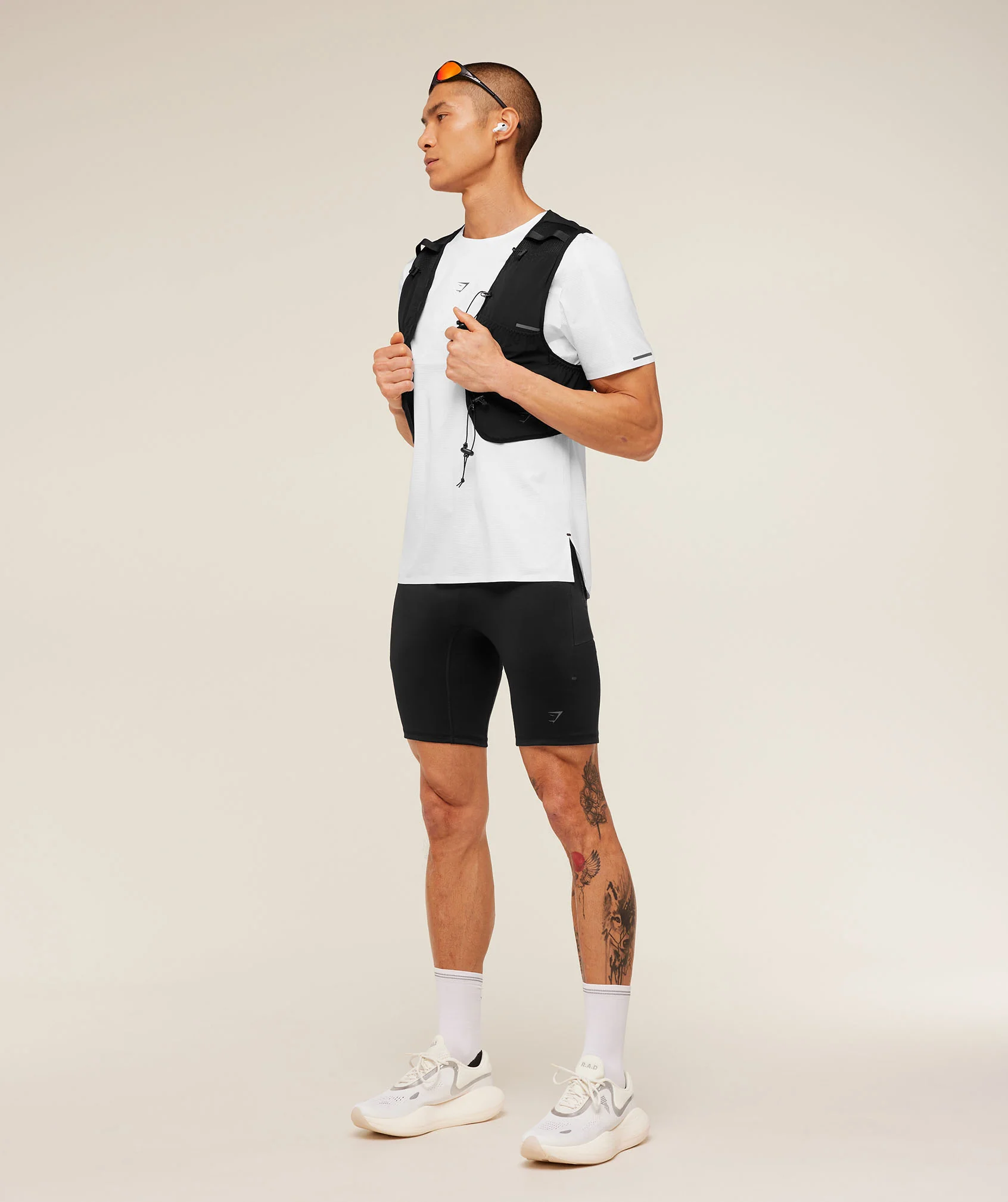 Gymshark Running Elite T-Shirt - White - Image 4