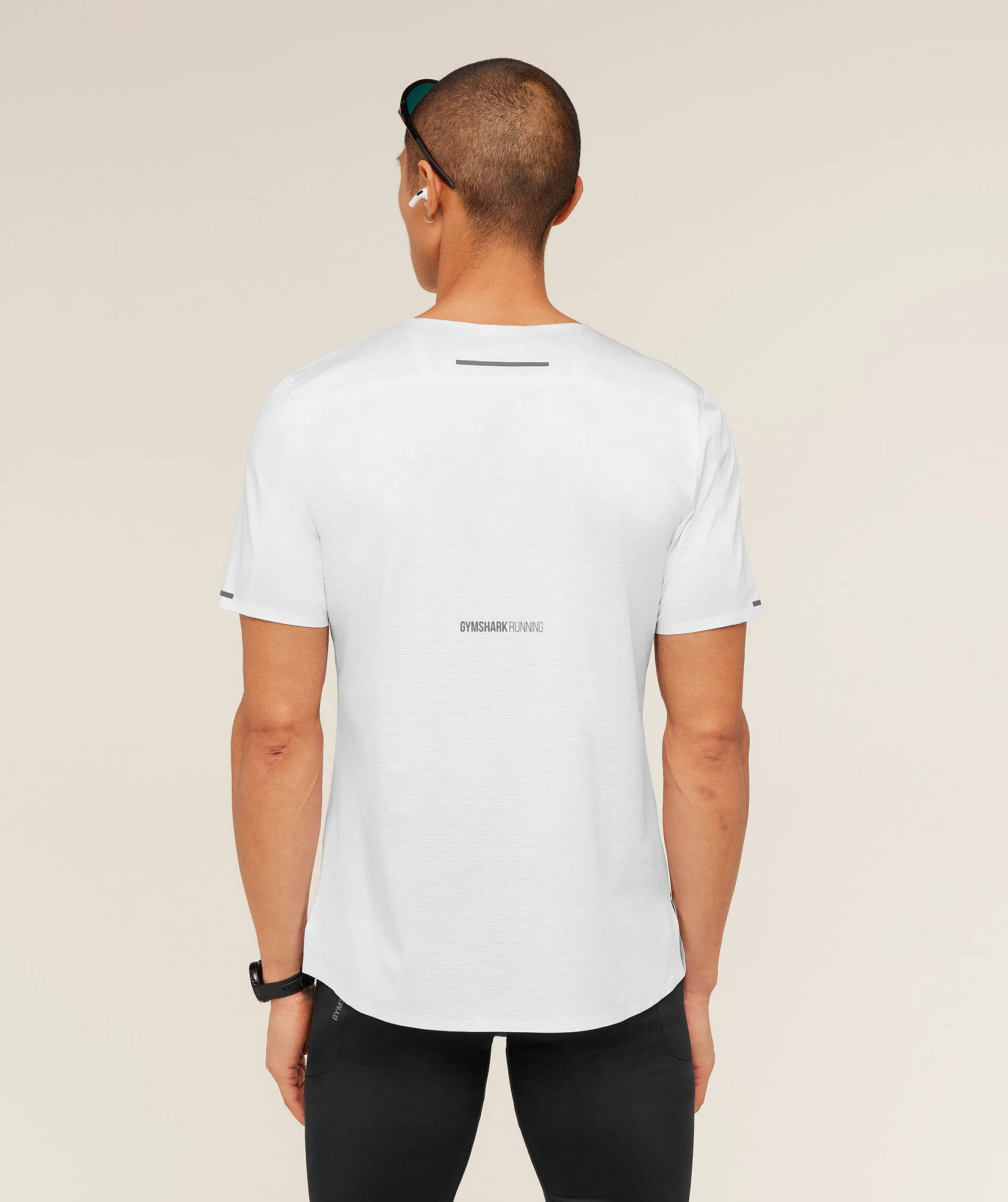 Gymshark Running Elite T-Shirt - White - Image 5