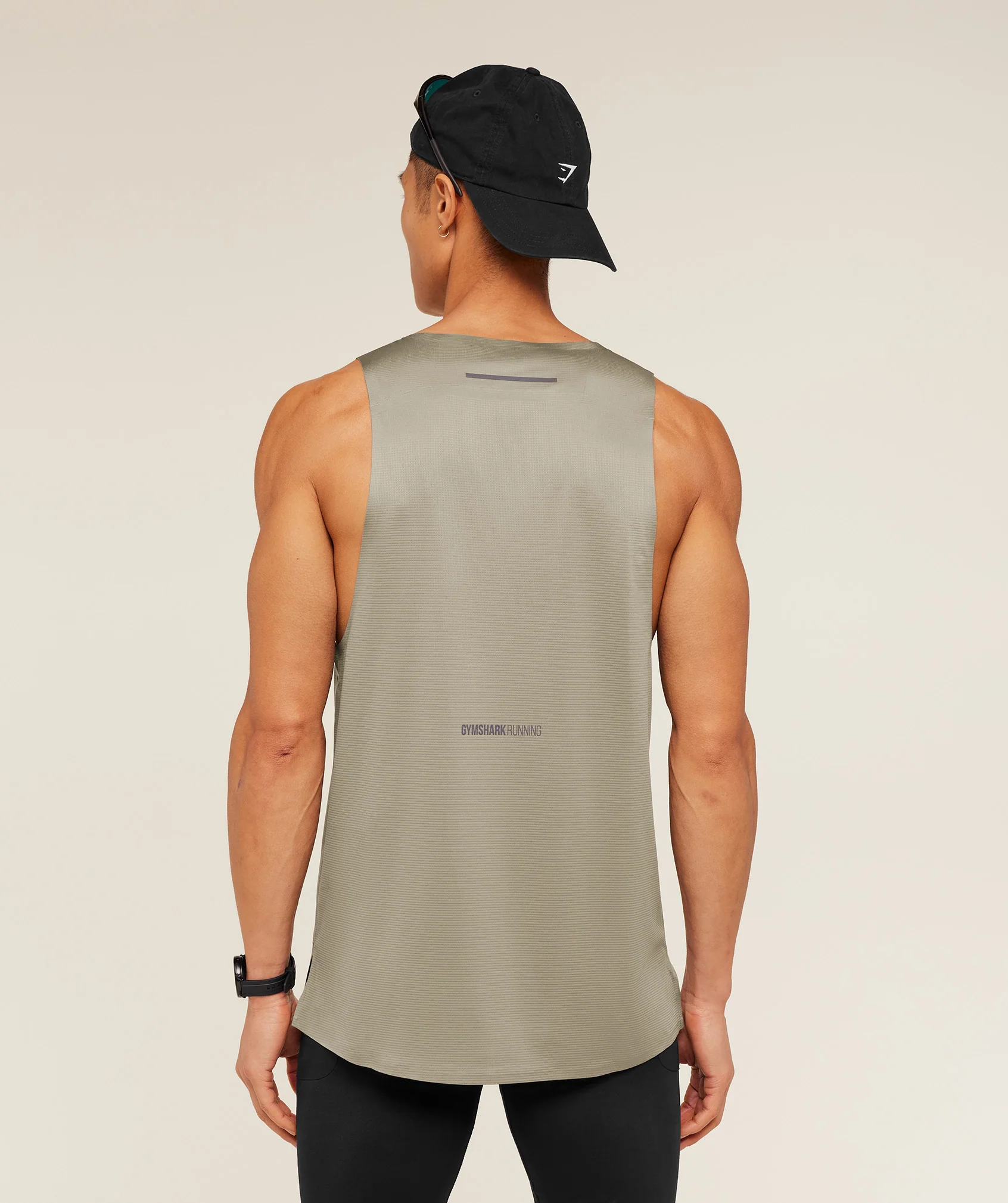 Gymshark Running Elite Tank - Linen Brown - Image 2