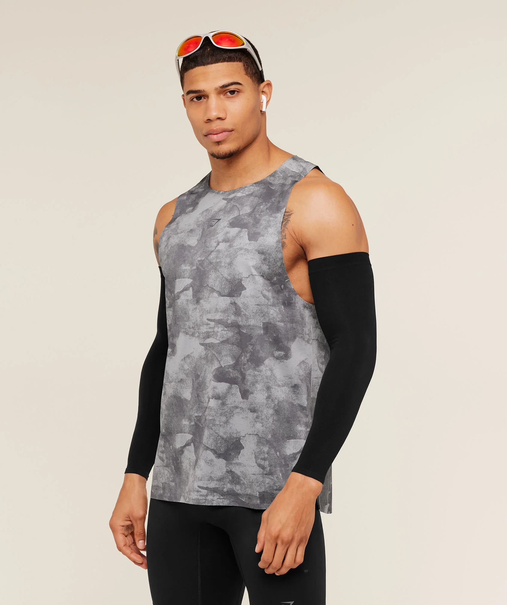 Gymshark Running Elite Tank - Smokey Grey/Black - Image 3