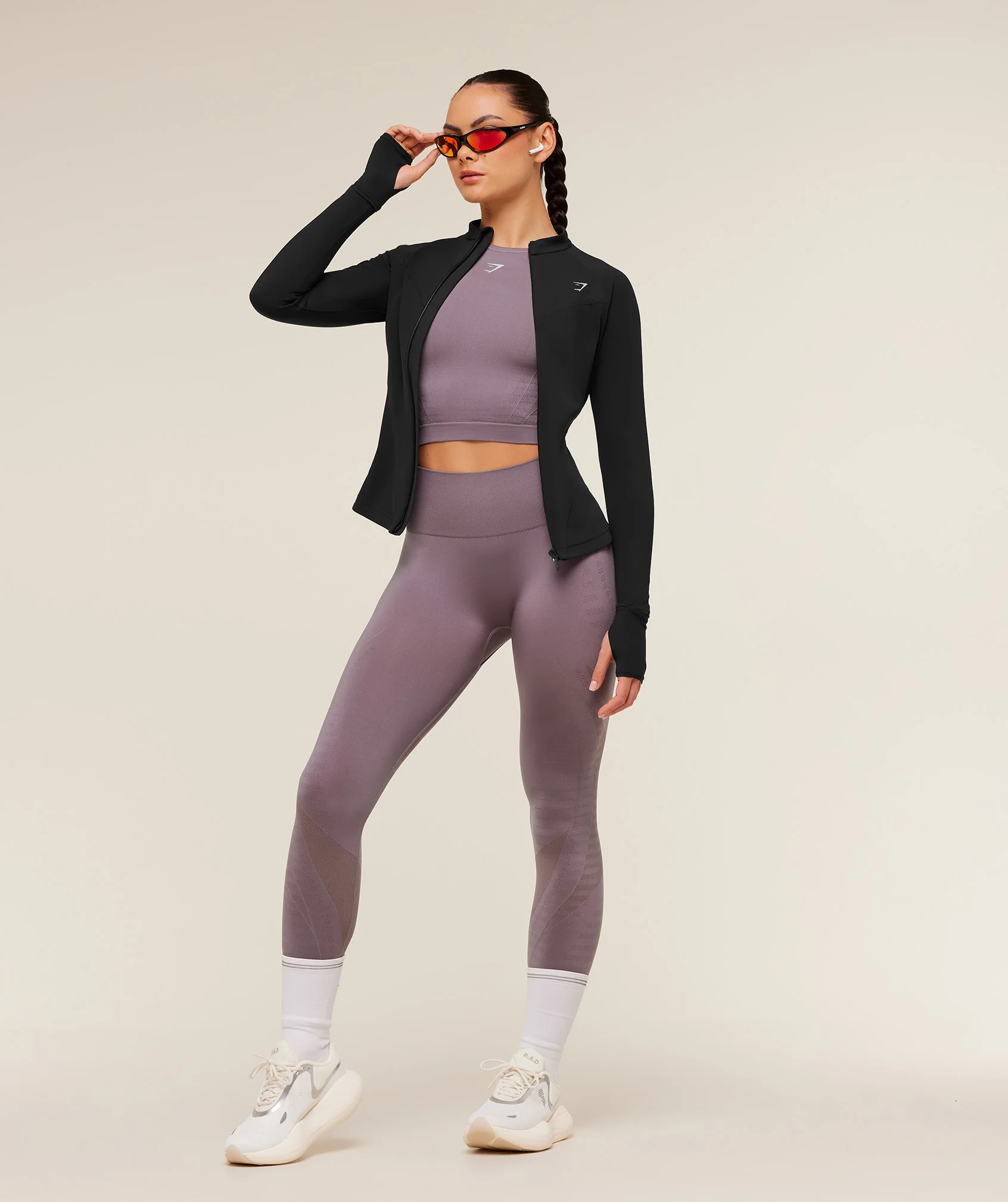 Gymshark Running Full Zip Jacket - Black - Image 4