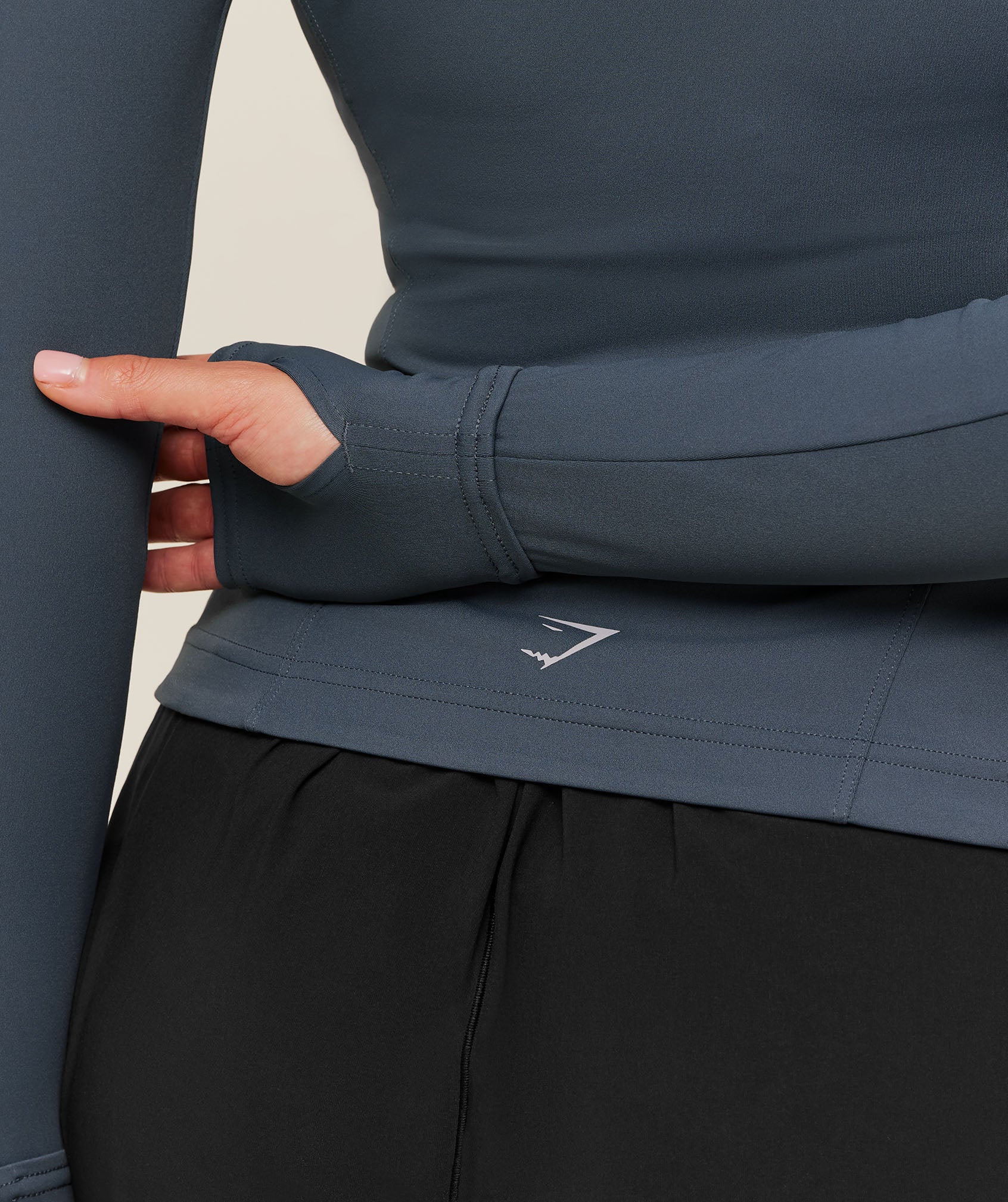 Gymshark Running Full Zip Jacket - Titanium Blue - Image 5