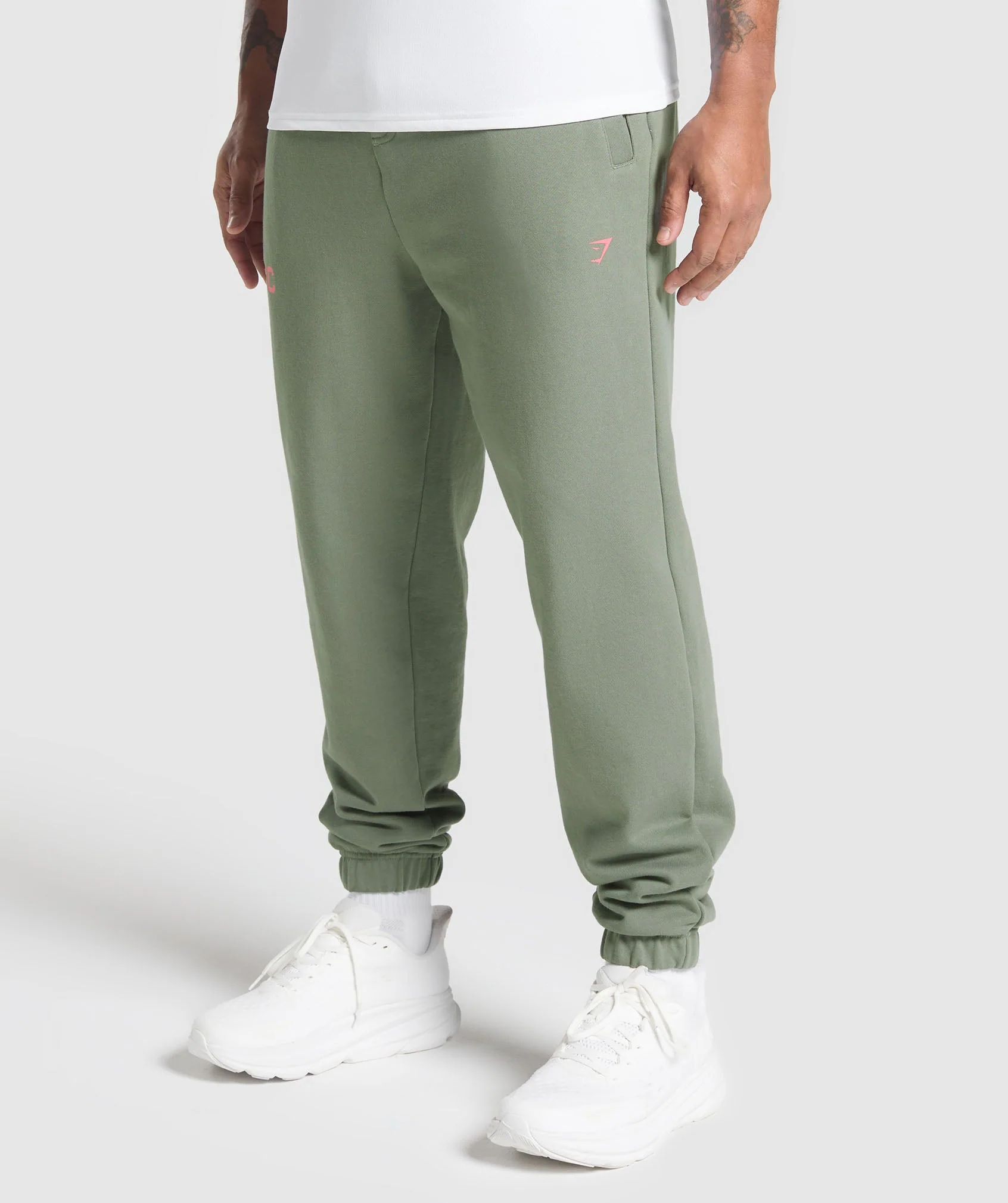 Gymshark Running Graphic Joggers - Unit Green - Image 5
