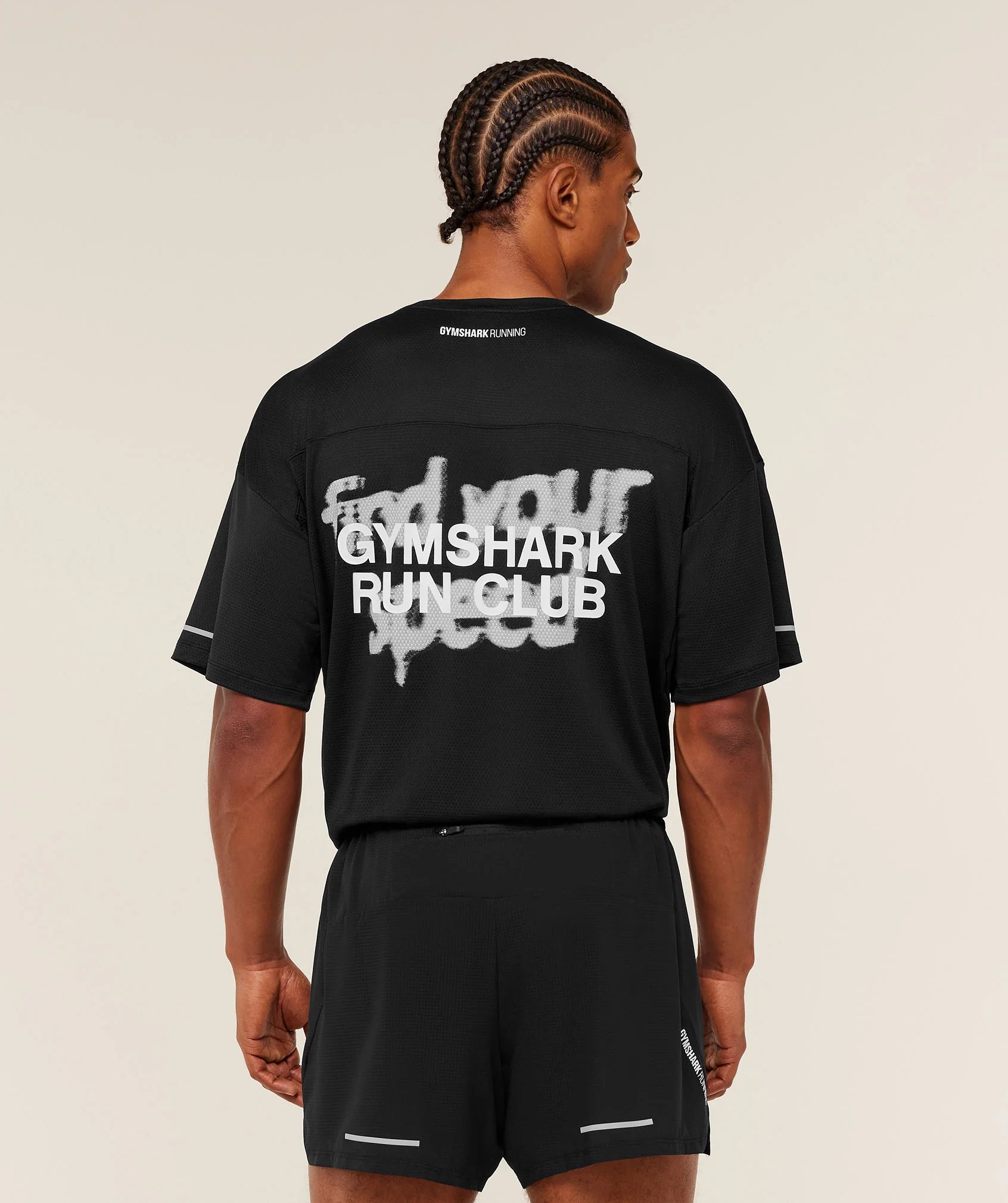 Gymshark Running Graphic T-Shirt - GS Black - Image 5
