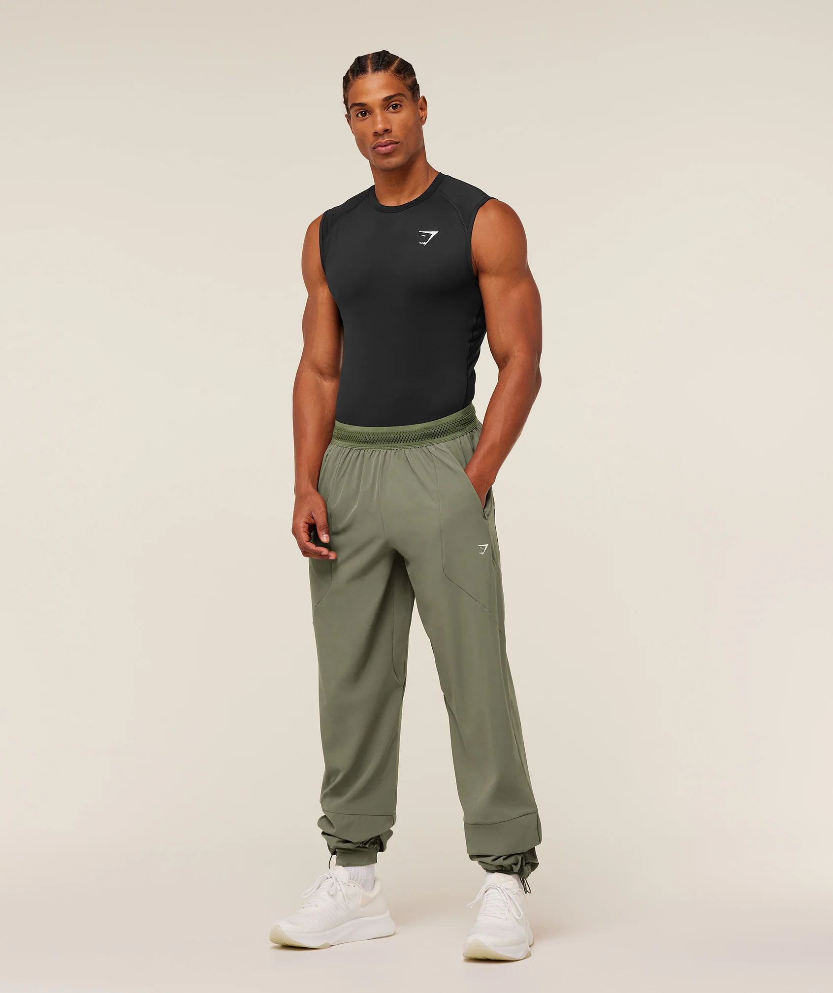 Gymshark Running Joggers - Base Green - Image 4