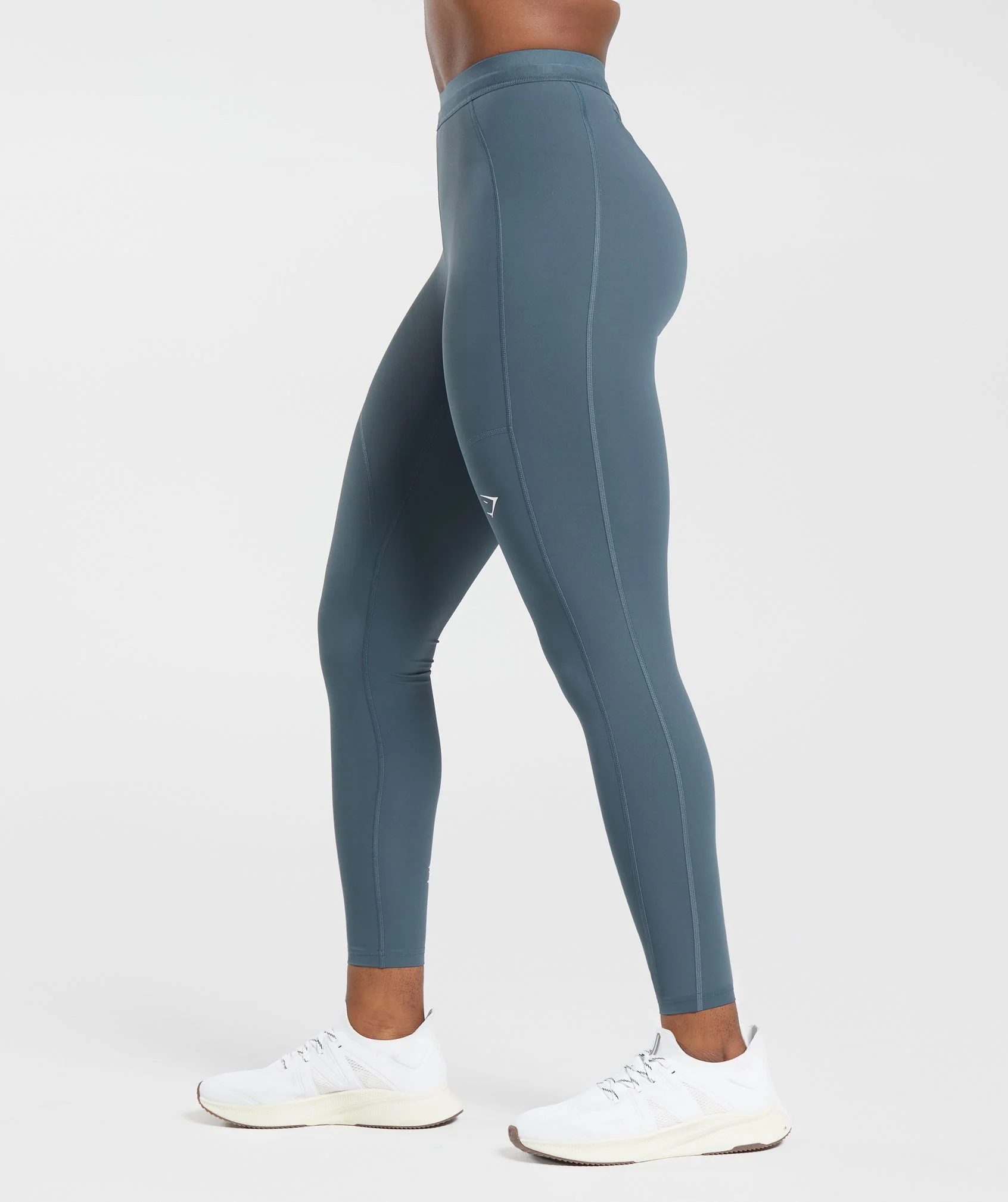 Gymshark RUNNING LEGGINGS - Smokey Teal - Image 3