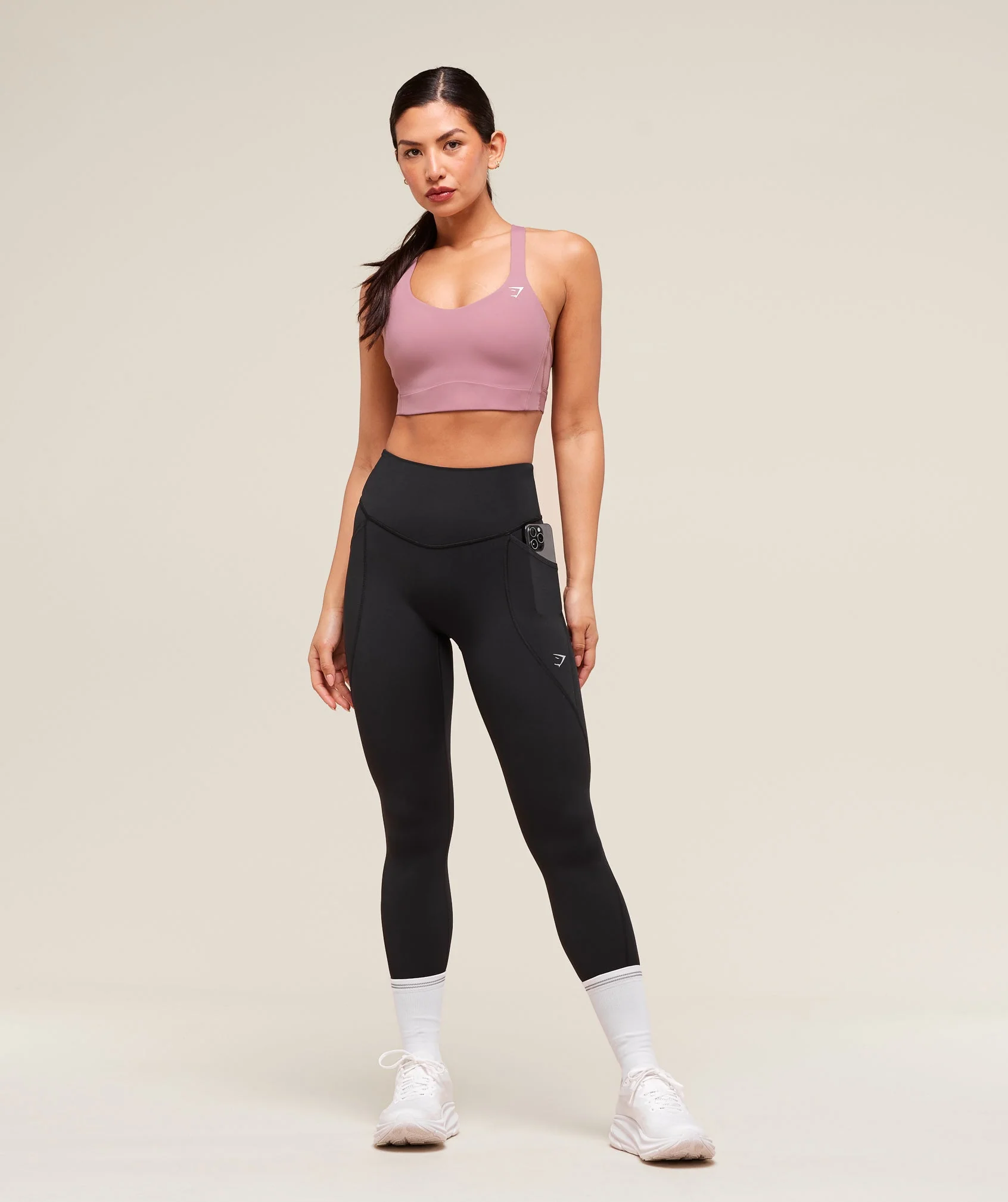 Gymshark Running Pocket Leggings - Black - Image 7