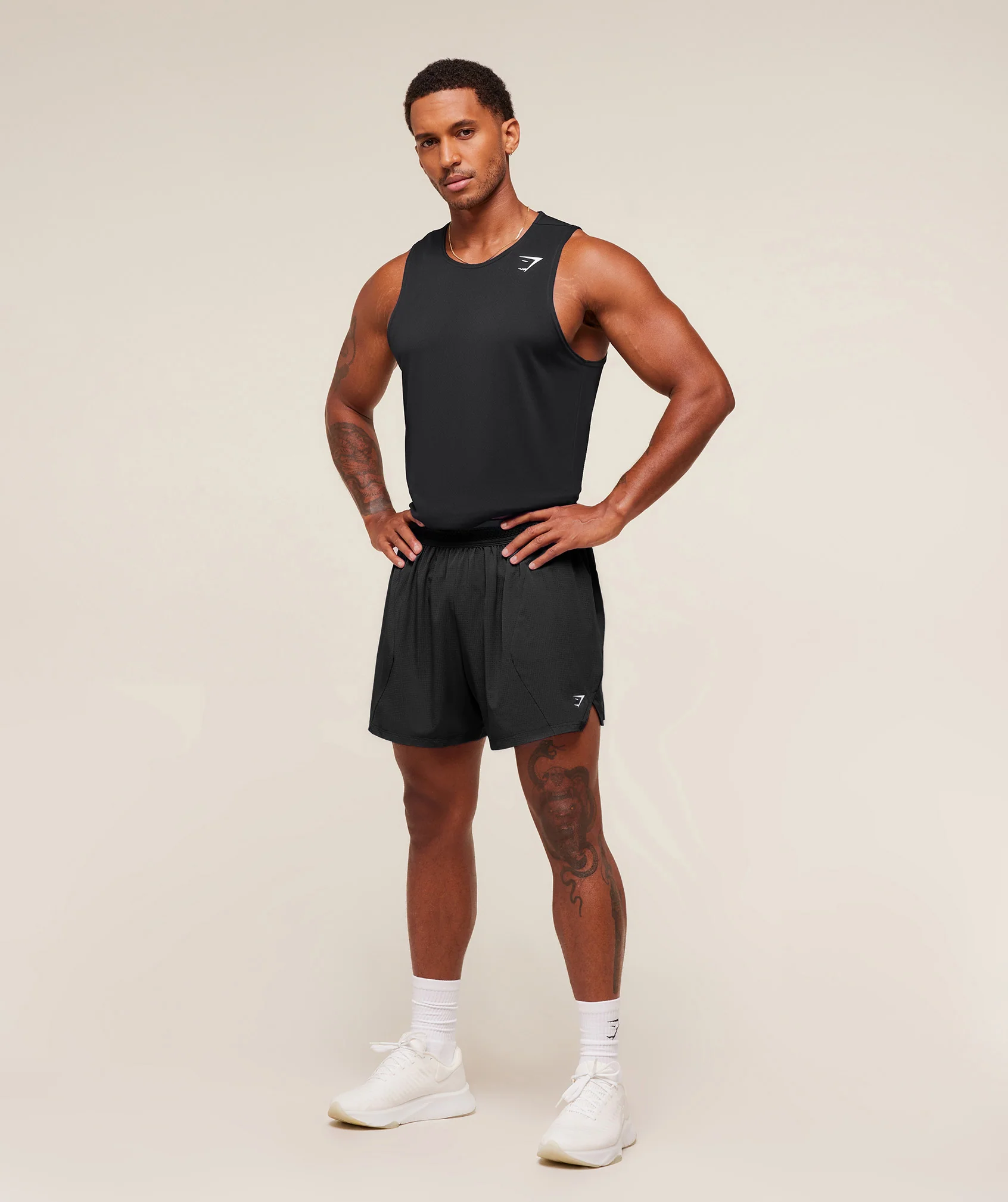 Gymshark Running 5" Shorts - Black - Image 4