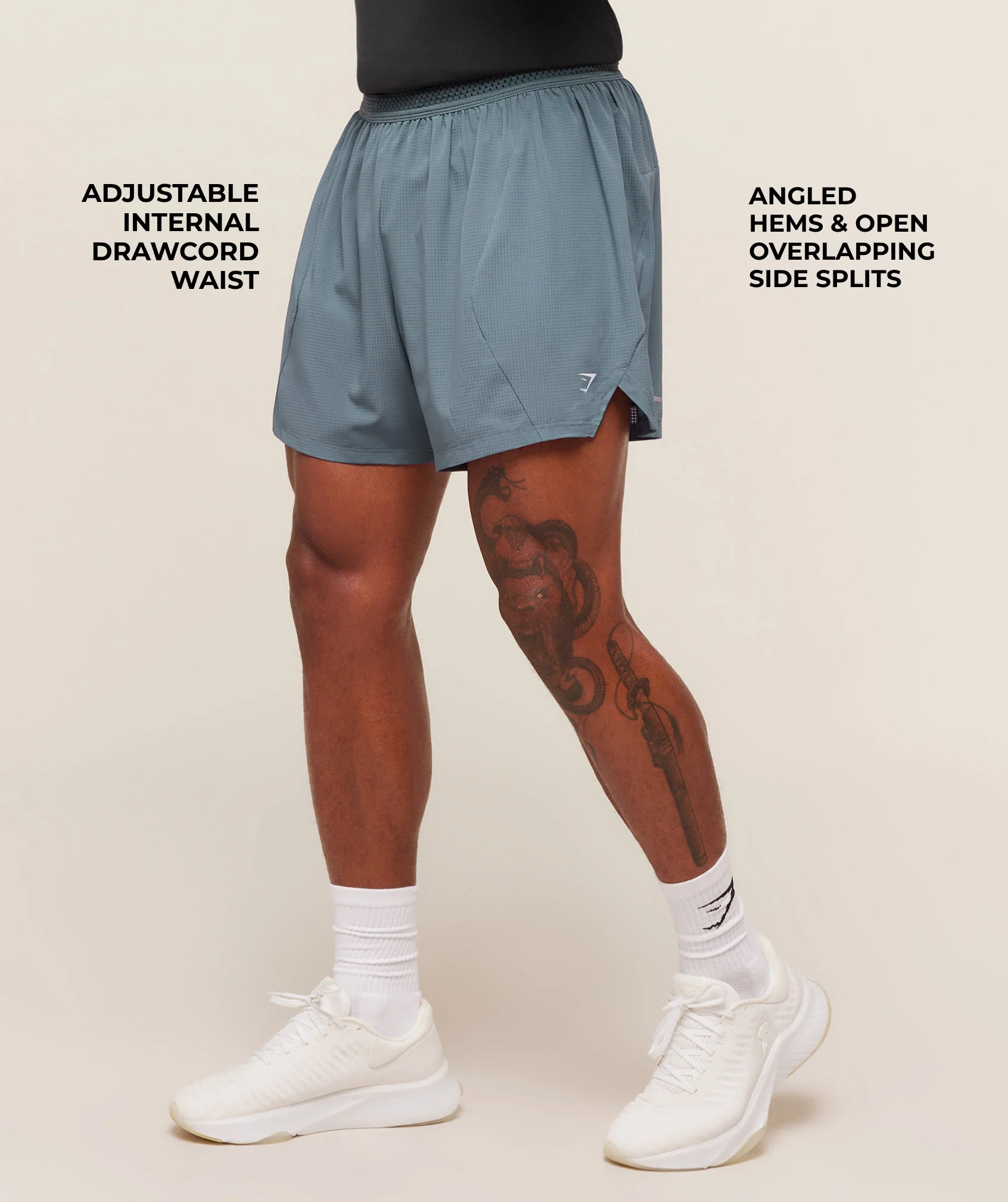 Gymshark Running 5" Shorts - Iron Blue - Image 2
