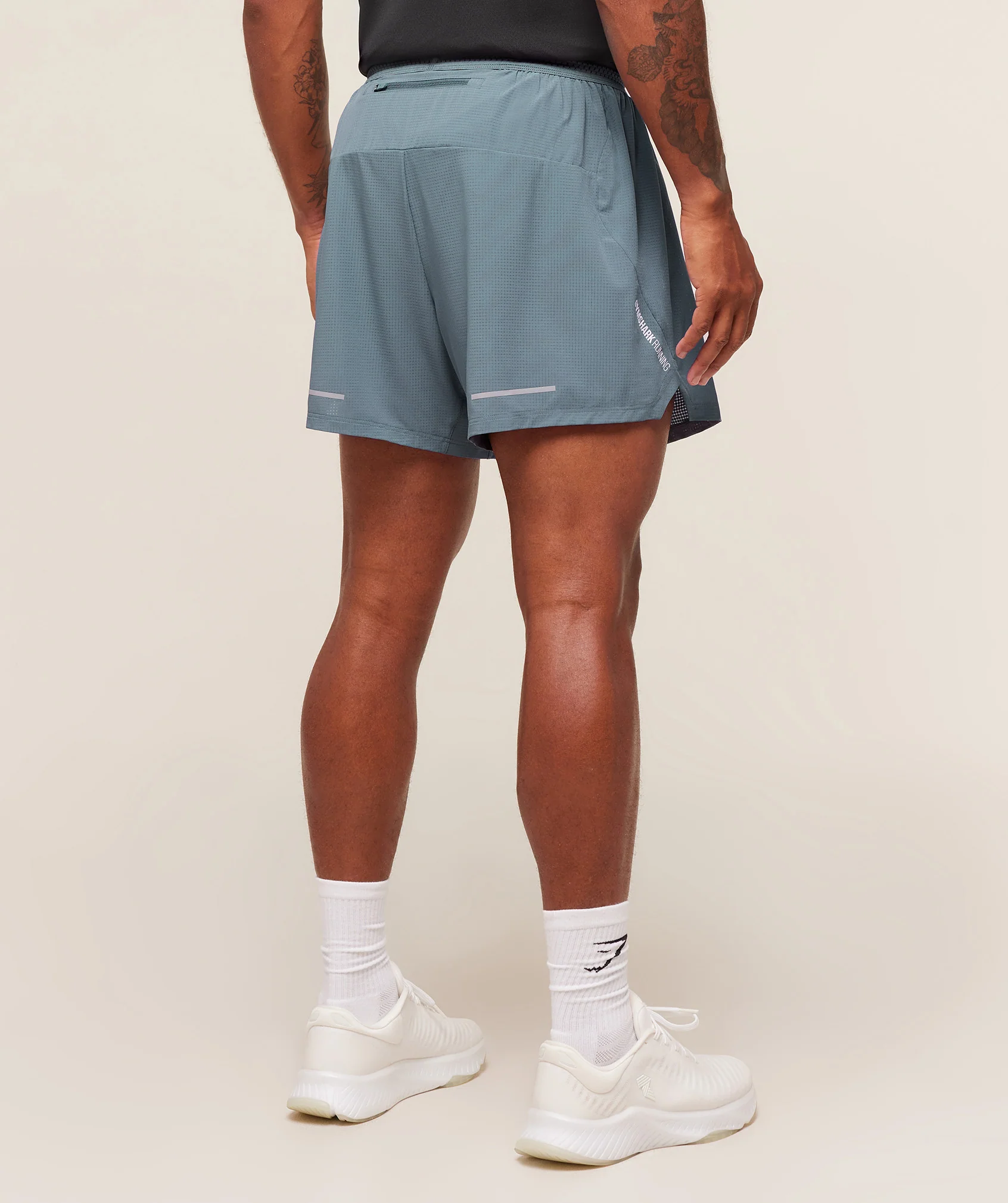 Gymshark Running 5" Shorts - Iron Blue - Image 3