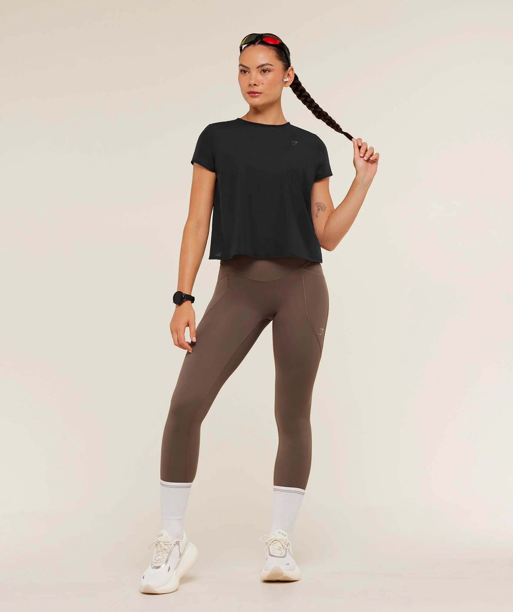 Gymshark Running Short Sleeve T-Shirt - GS Black - Image 4