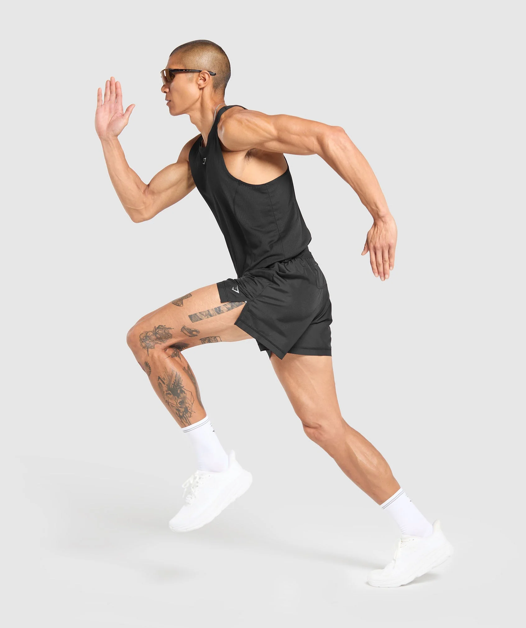 Gymshark Running Shorts - Black - Image 4