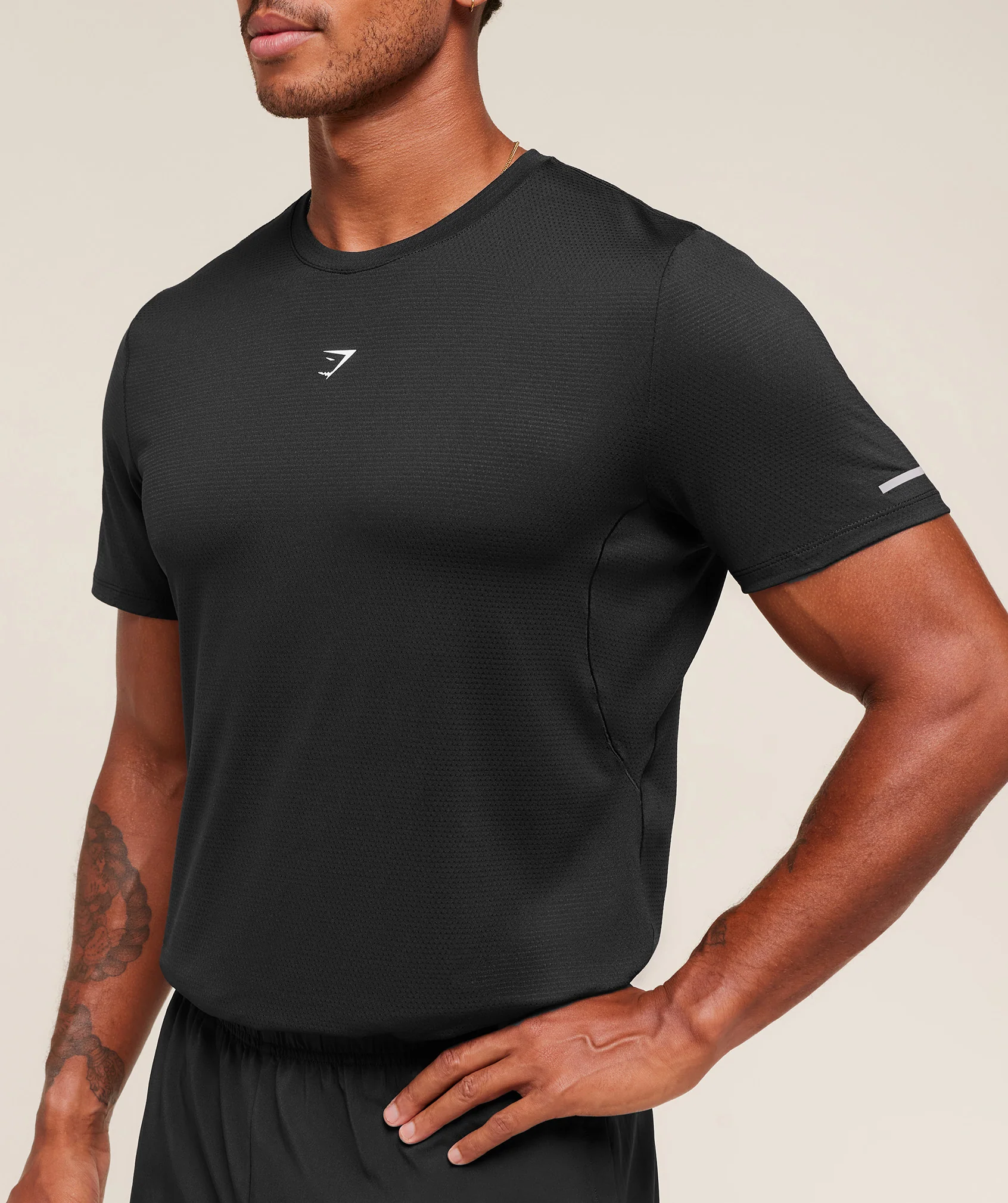 Gymshark Running T-Shirt - Black - Image 6