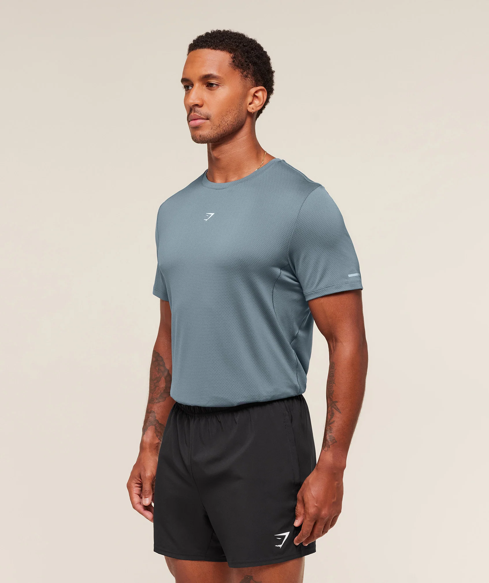 Gymshark Running T-Shirt - Iron Blue - Image 5