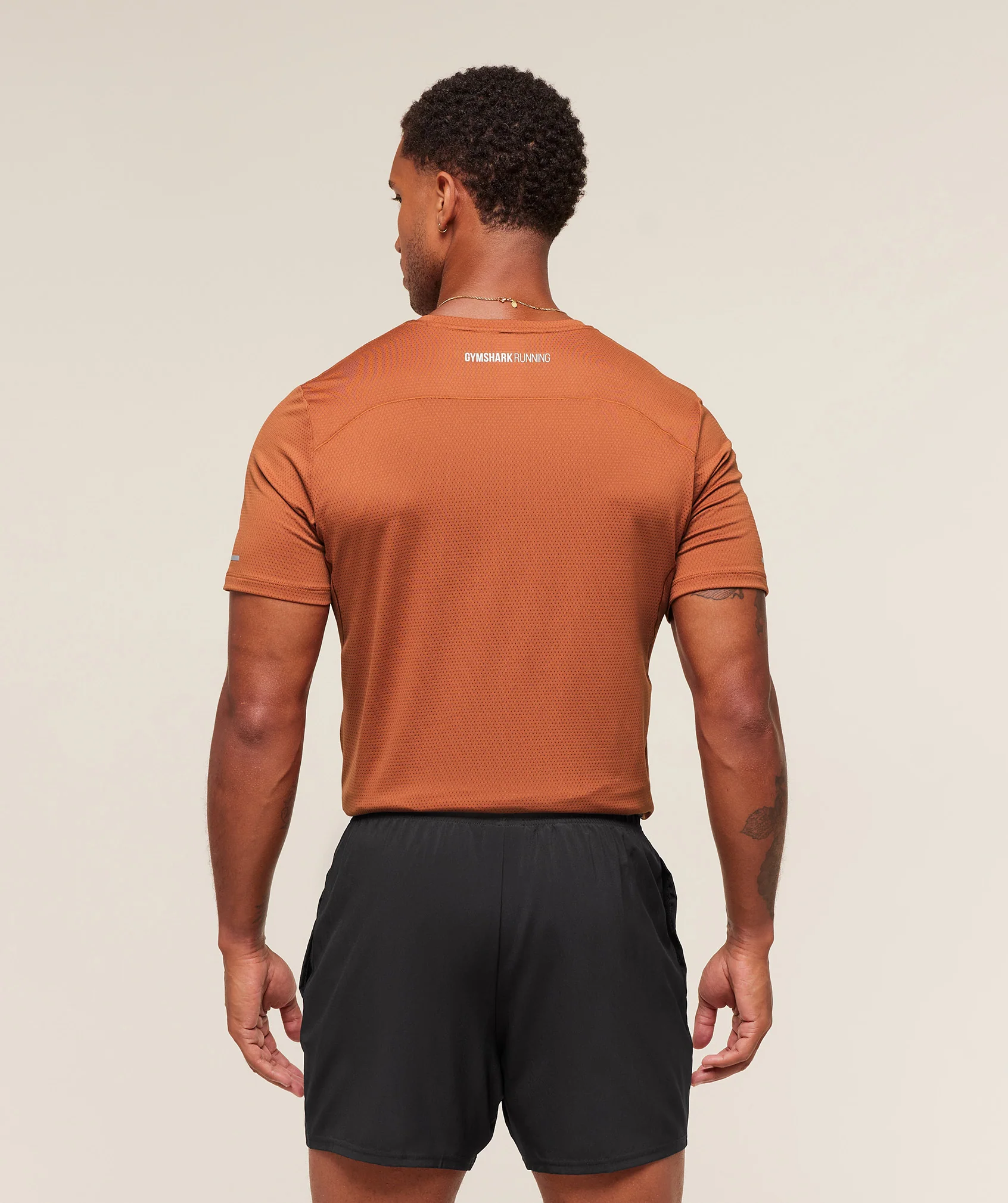 Gymshark Running T-Shirt - Spiced Brown - Image 2