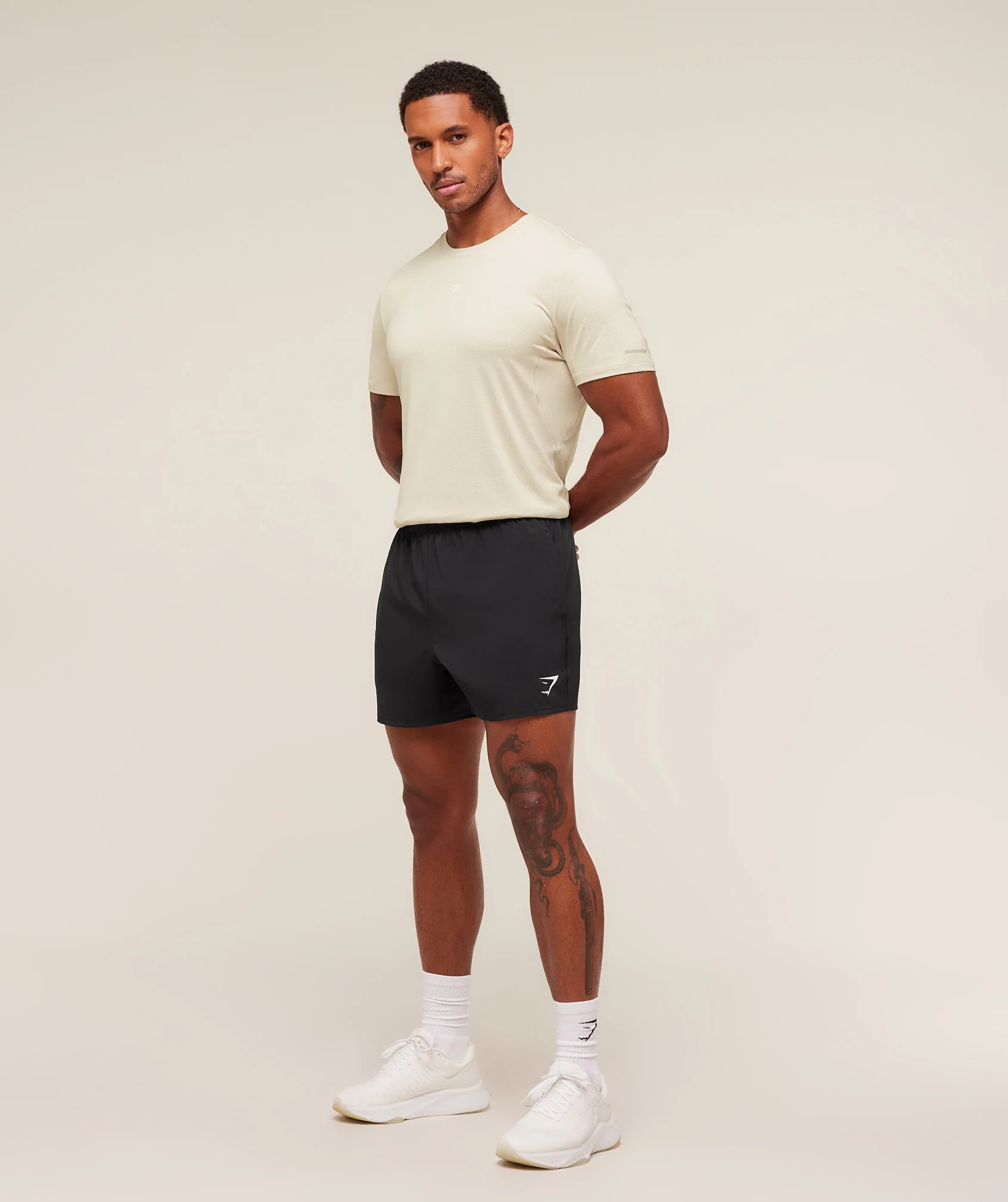 Gymshark Running T-Shirt - Pebble Grey - Image 3