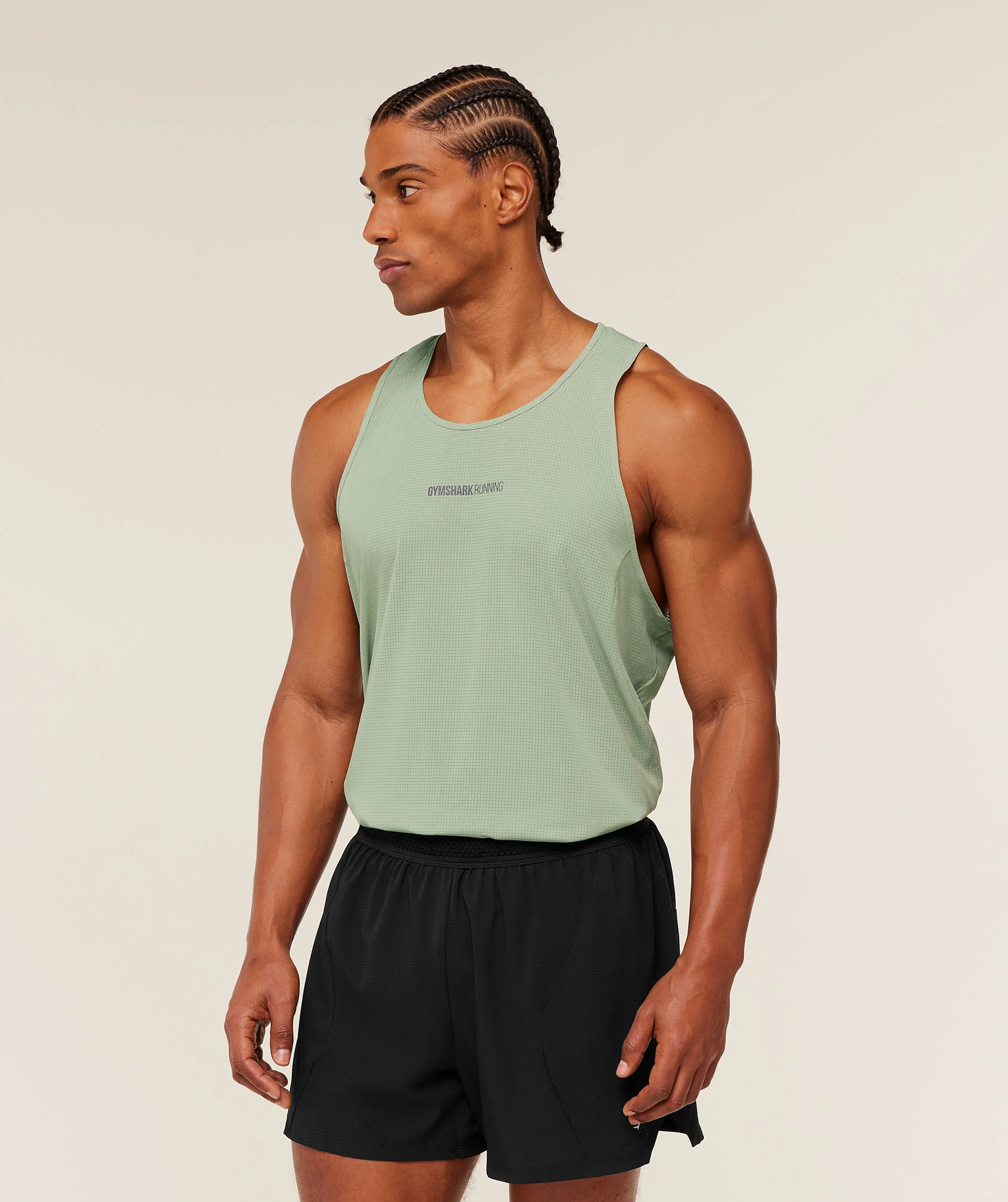 Gymshark Running Tank - GS Haze Green - Image 3