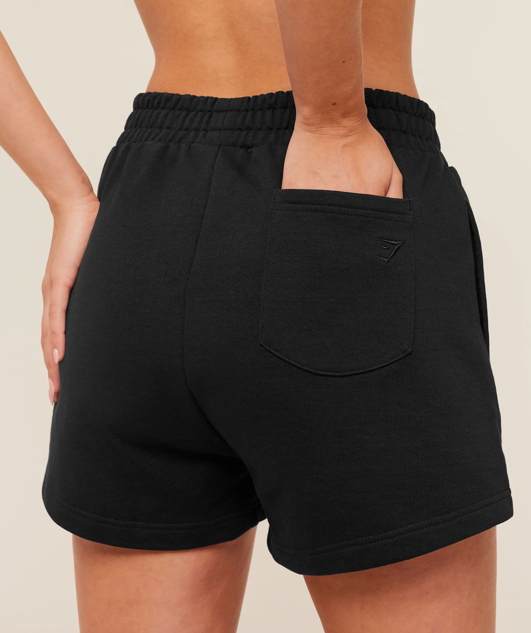 Gymshark Script Embroidery Shorts - Black - Image 6