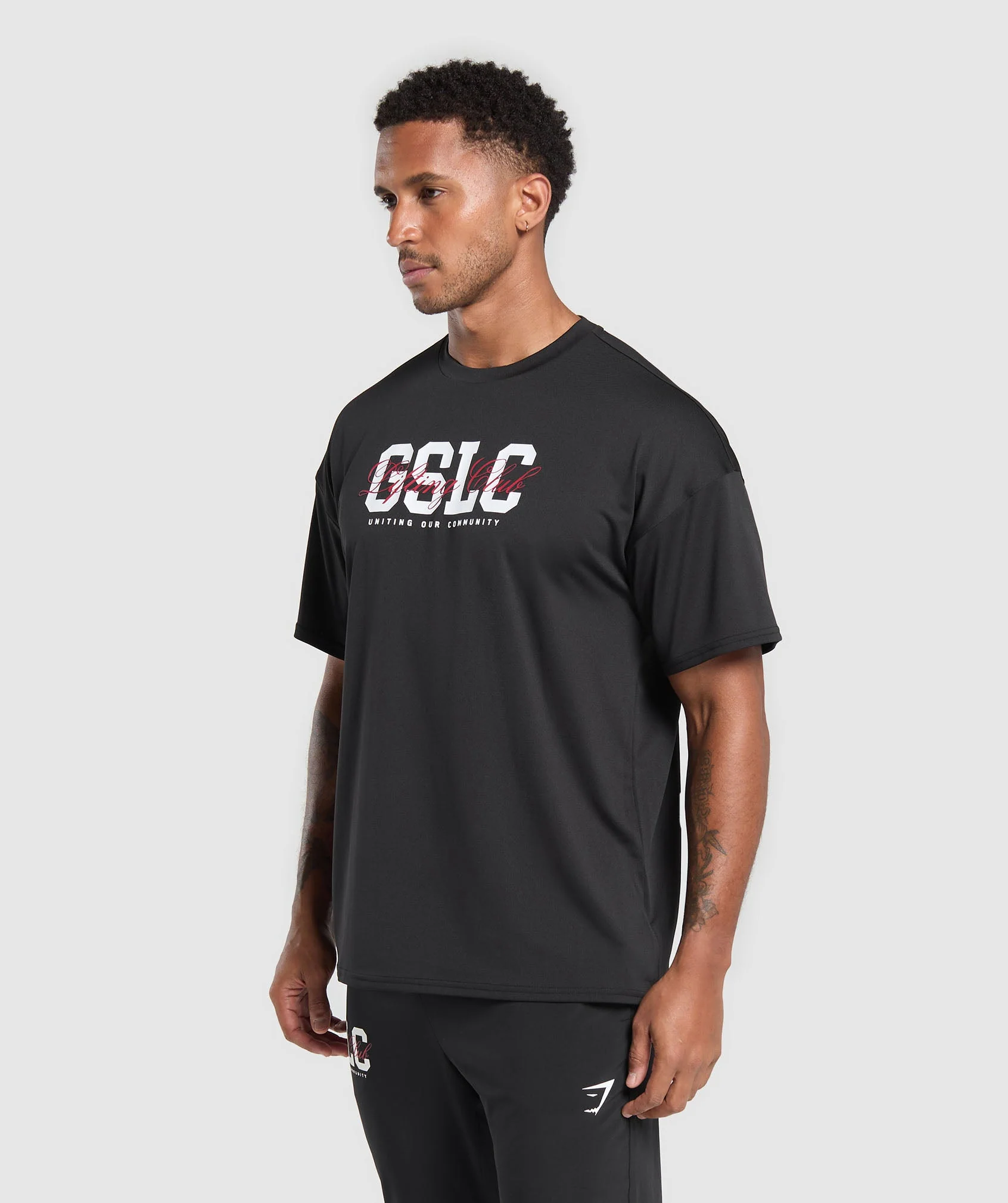 Gymshark Script Graphic T-Shirt - Black - Image 3