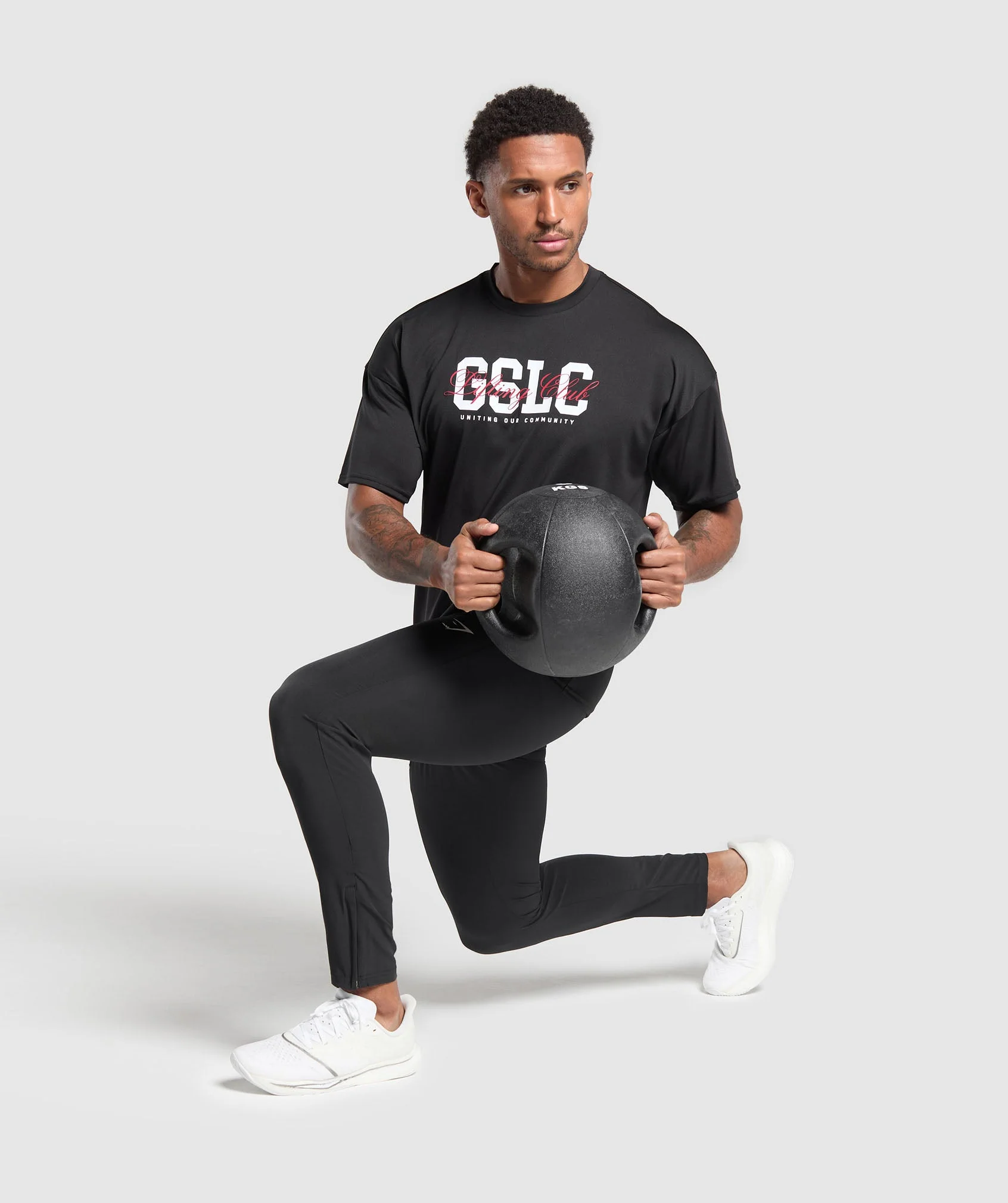 Gymshark Script Graphic T-Shirt - Black - Image 4