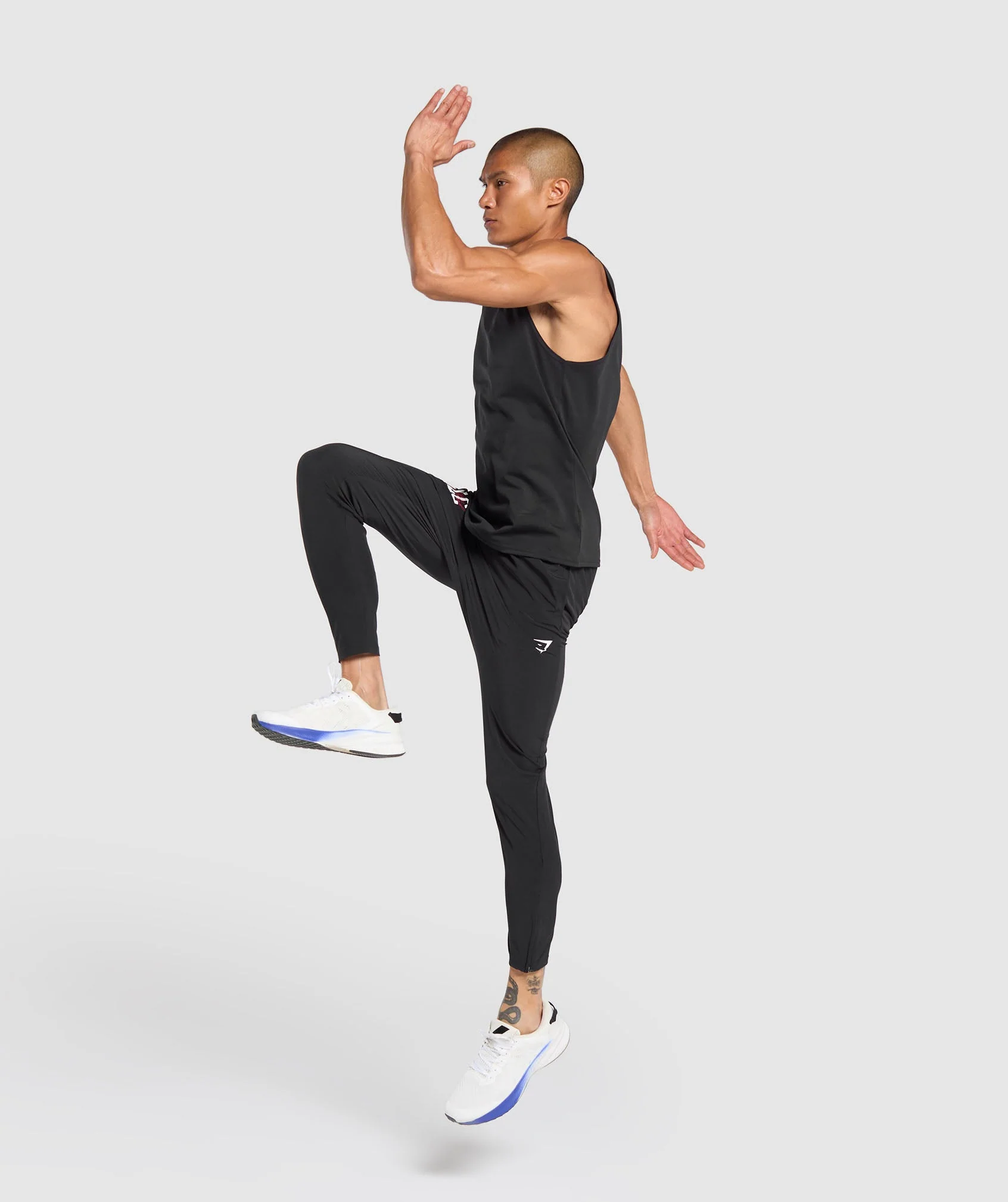 Gymshark Script Woven Joggers - Black - Image 4