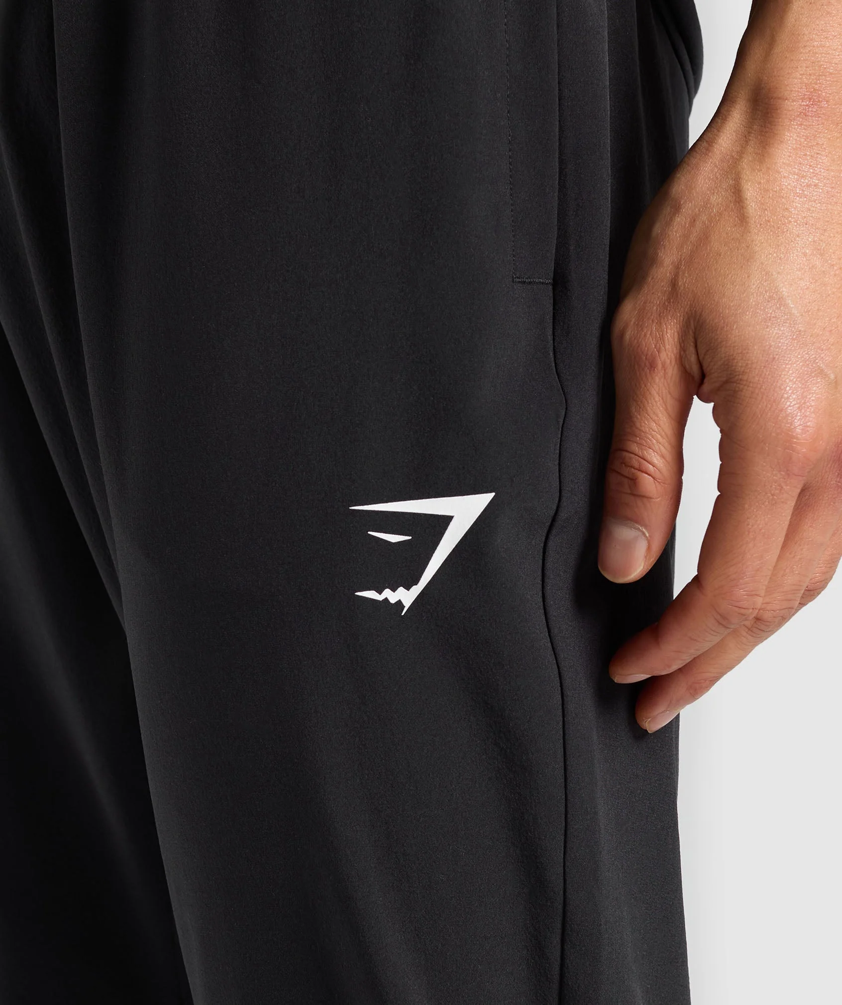 Gymshark Script Woven Joggers - Black - Image 6