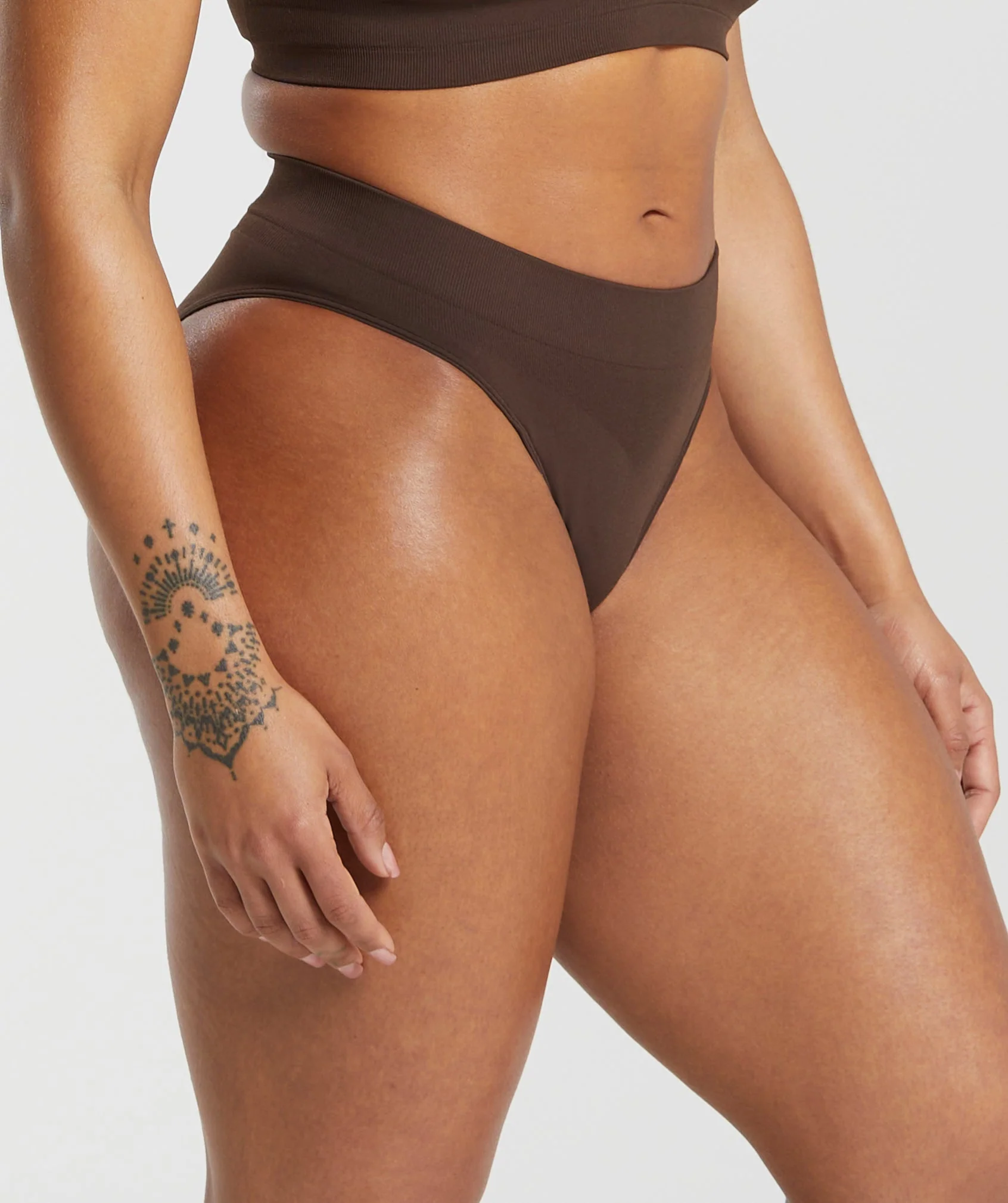 Gymshark Seamless Brief - Archive Brown - Image 3