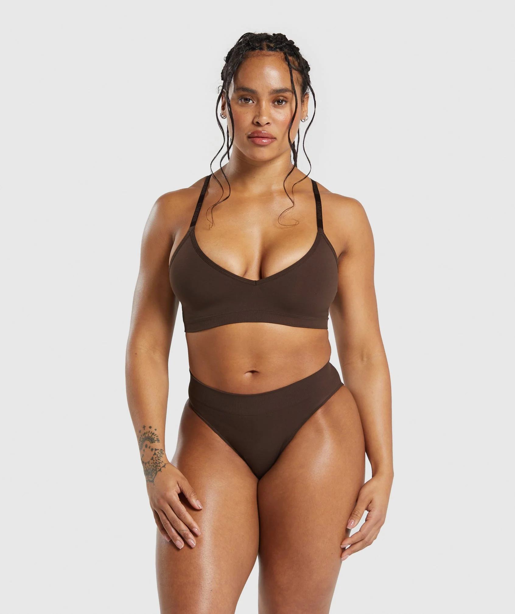 Gymshark Seamless Brief - Archive Brown - Image 4