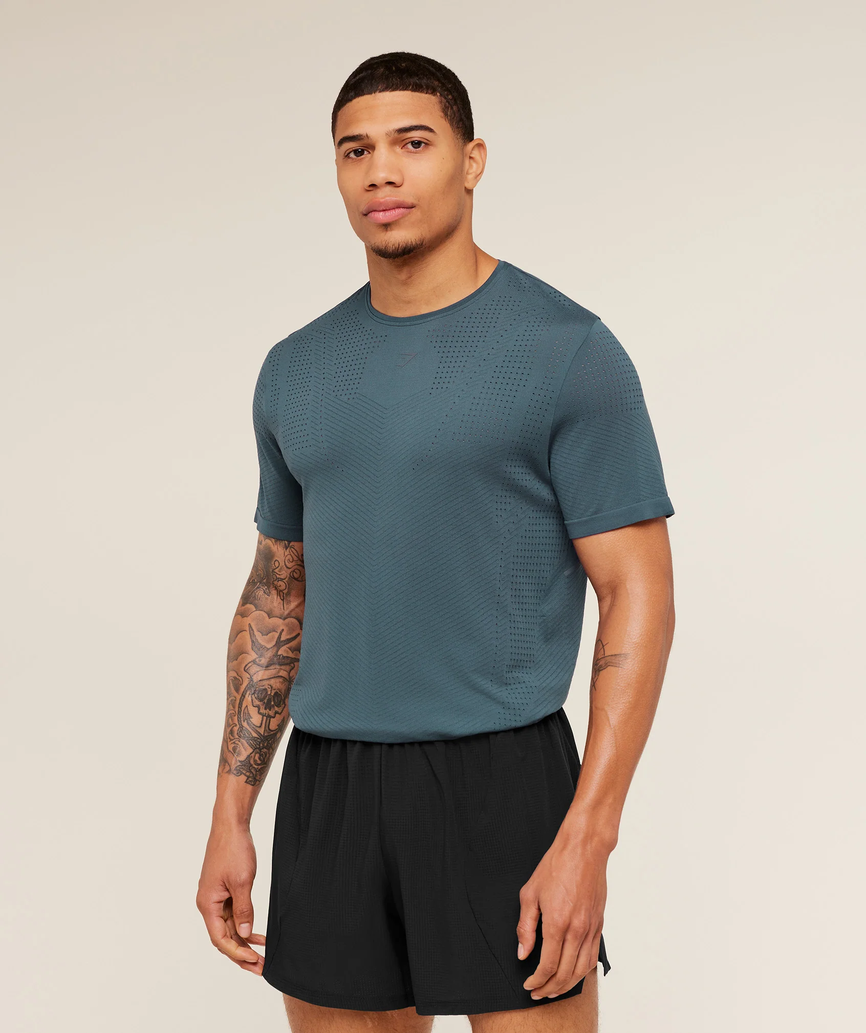 Gymshark Seamless Running T-Shirt - GS Stealth Blue - Image 4