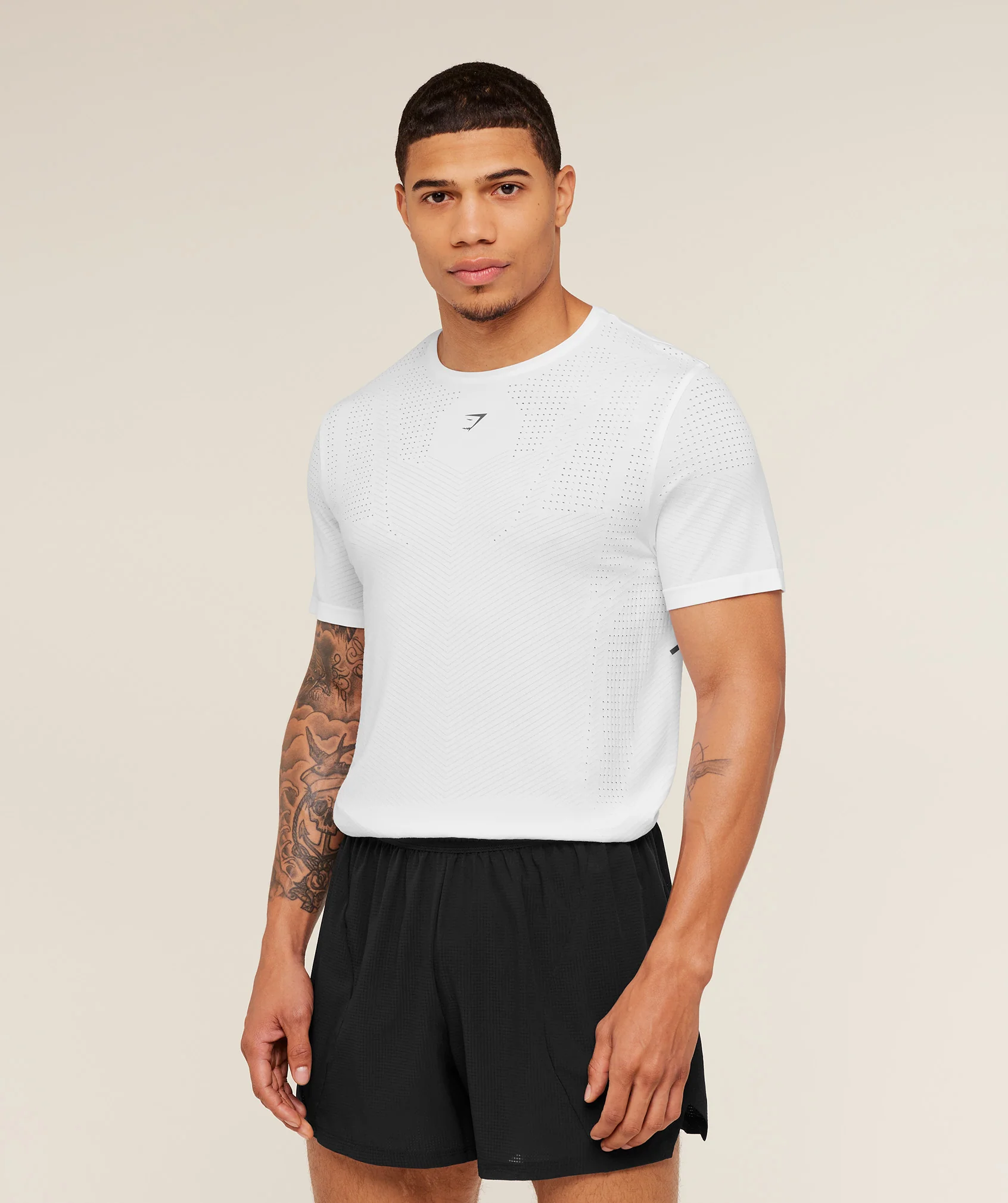 Gymshark Seamless Running T-Shirt - GS White - Image 3