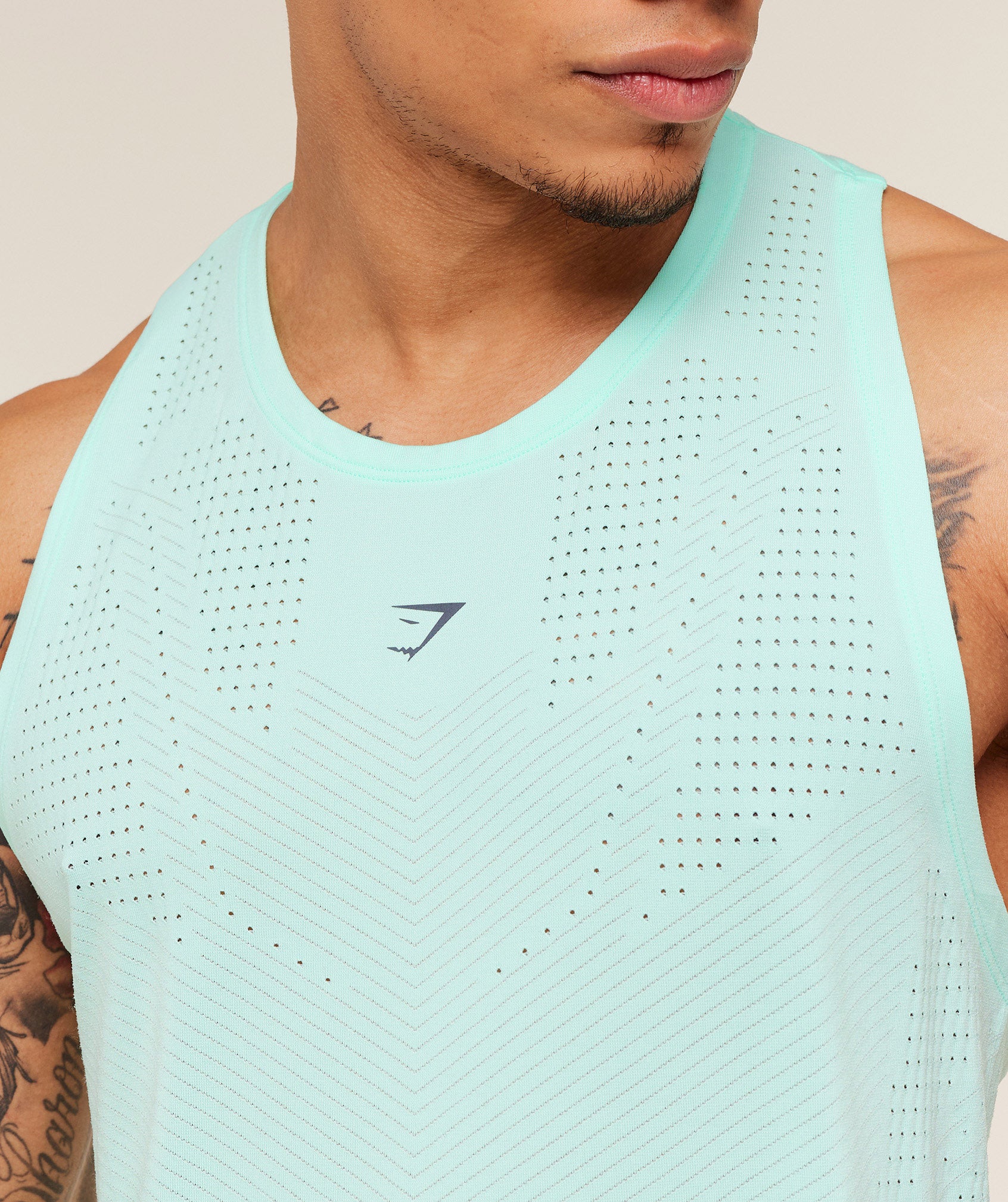 Gymshark Seamless Running Tank - Pop Turquoise - Image 5