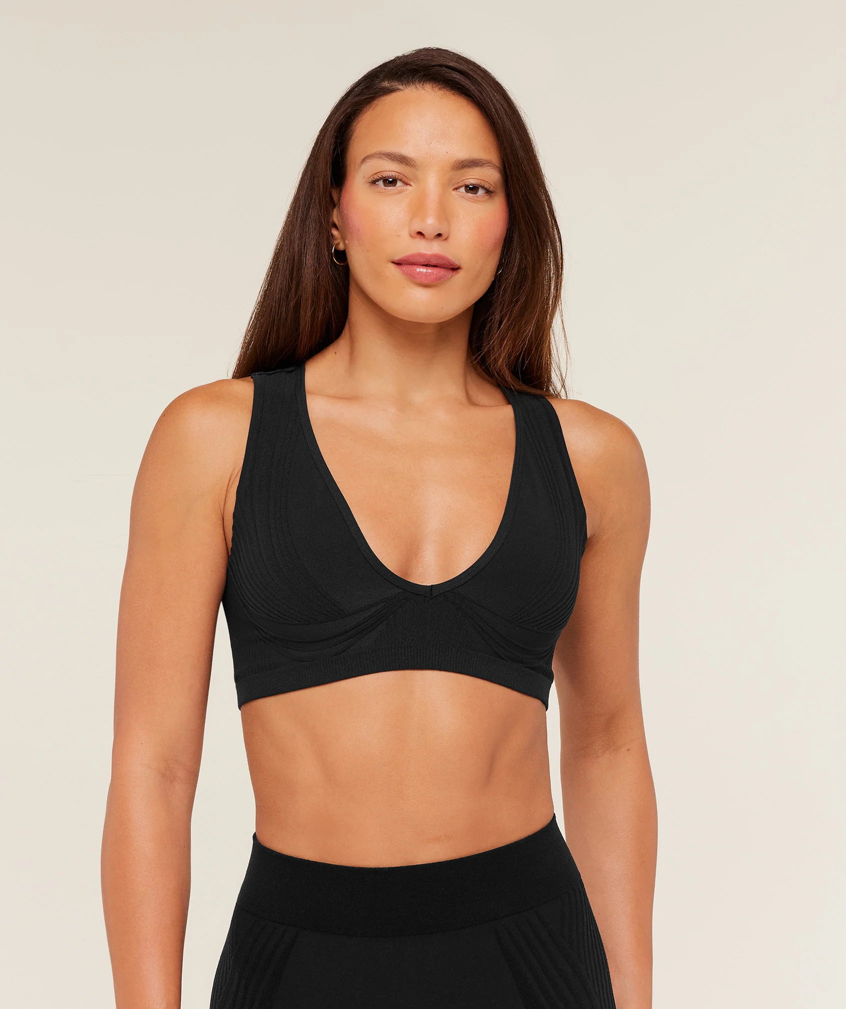 Gymshark Luxe Light Support Sports Bra - GS Black