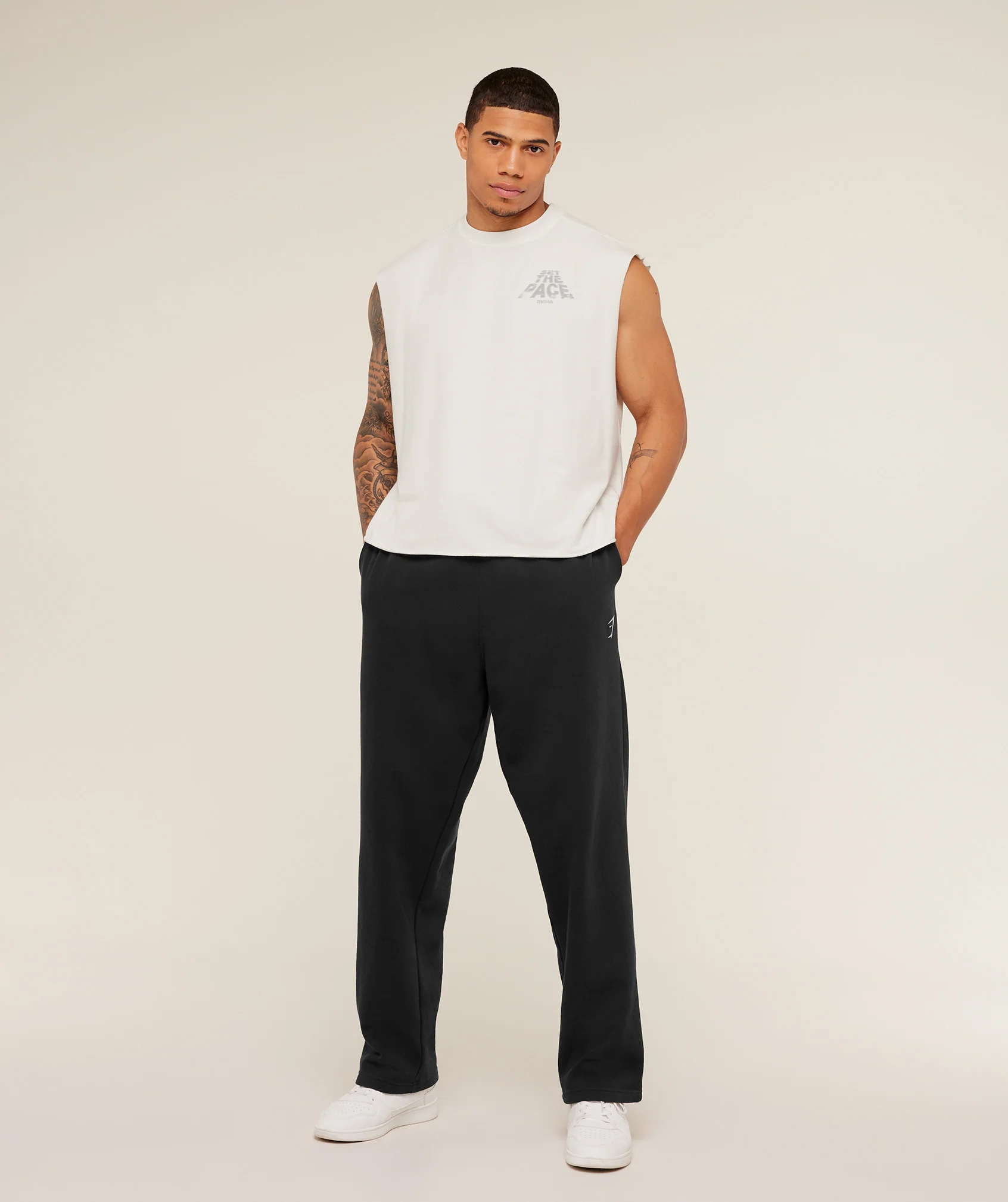 Gymshark Set The Pace Tank - GS Soft White - Image 6