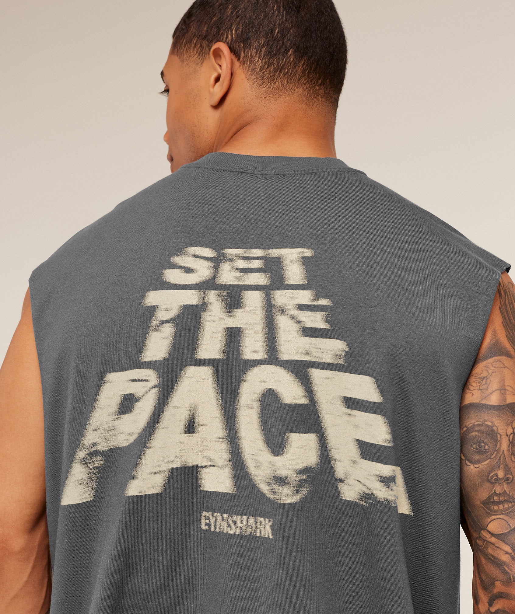 Gymshark Set The Pace Tank - Graphite Grey - Image 5