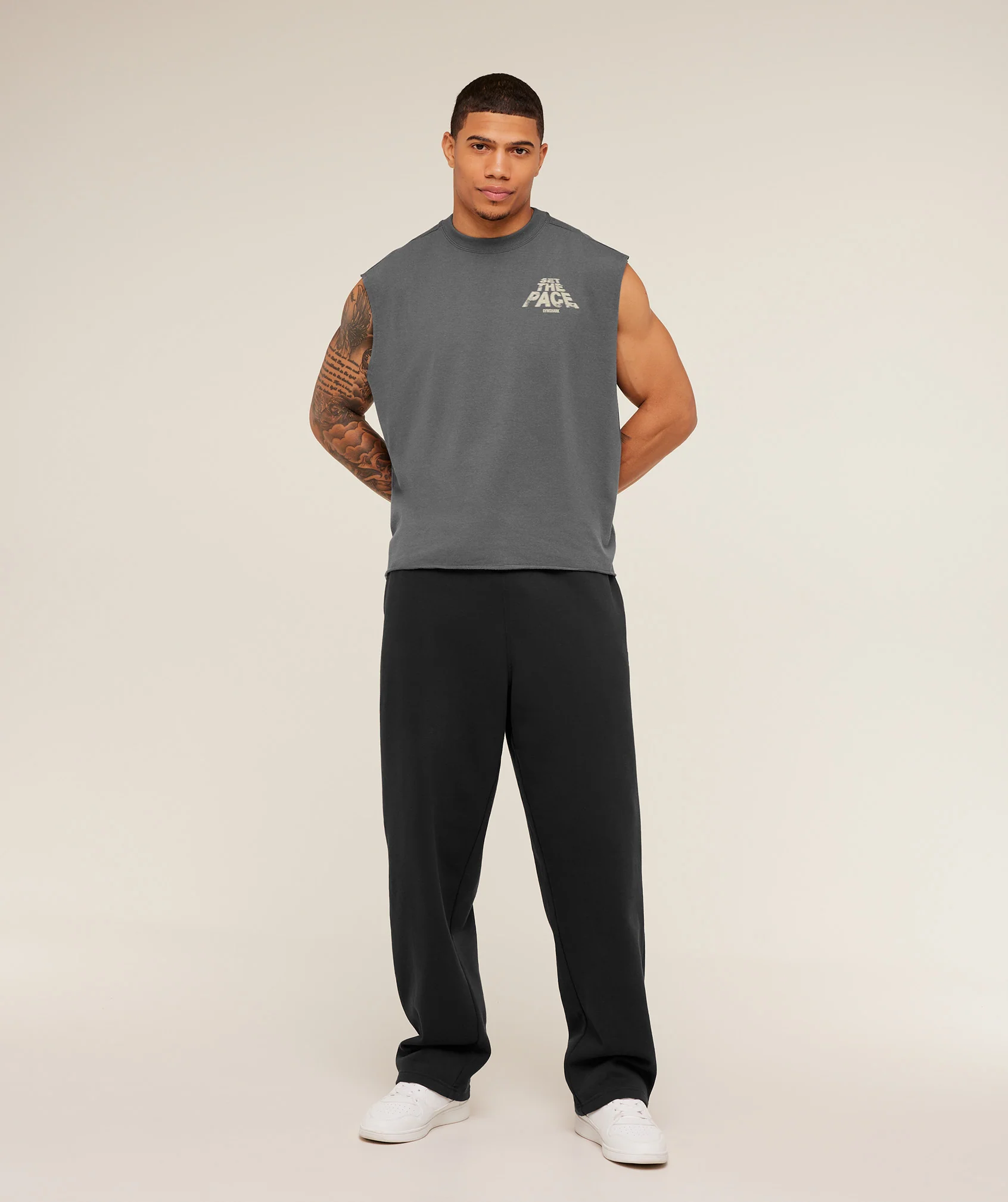 Gymshark Set The Pace Tank - Graphite Grey - Image 6