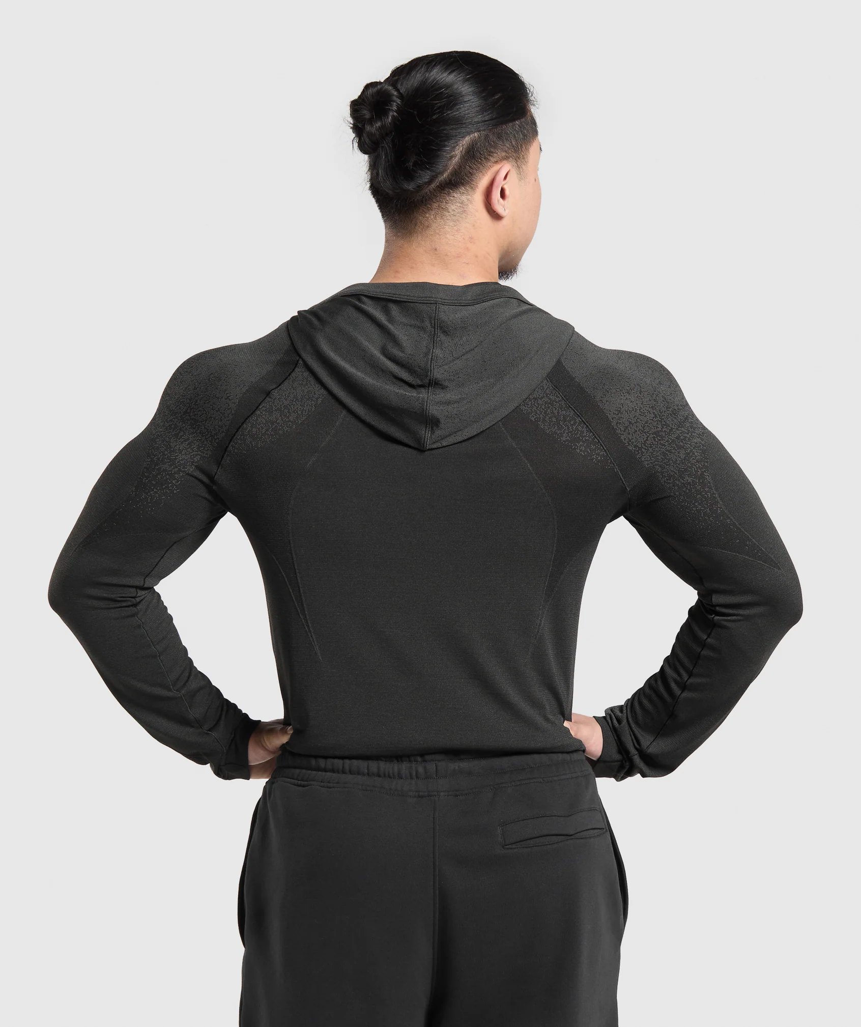 Gymshark Shadow Seamless Hoodie - Black - Image 2
