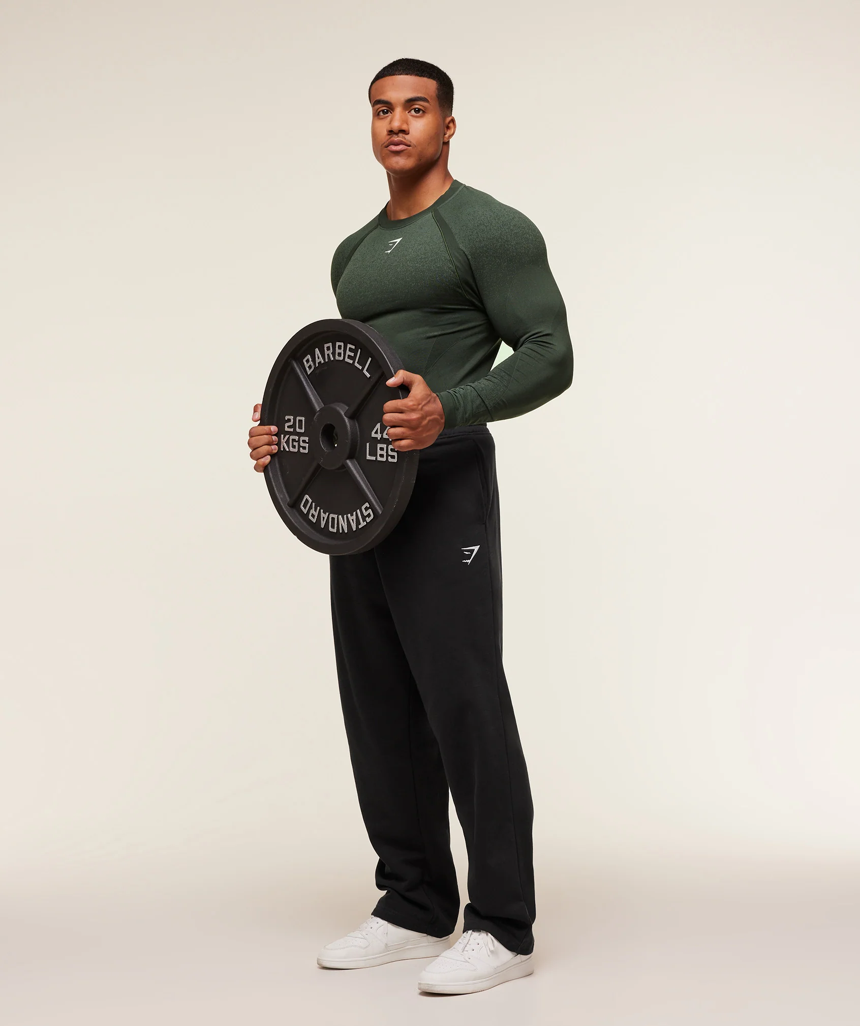 Gymshark Shadow Seamless Long Sleeve T-Shirt - Trail Green - Image 8