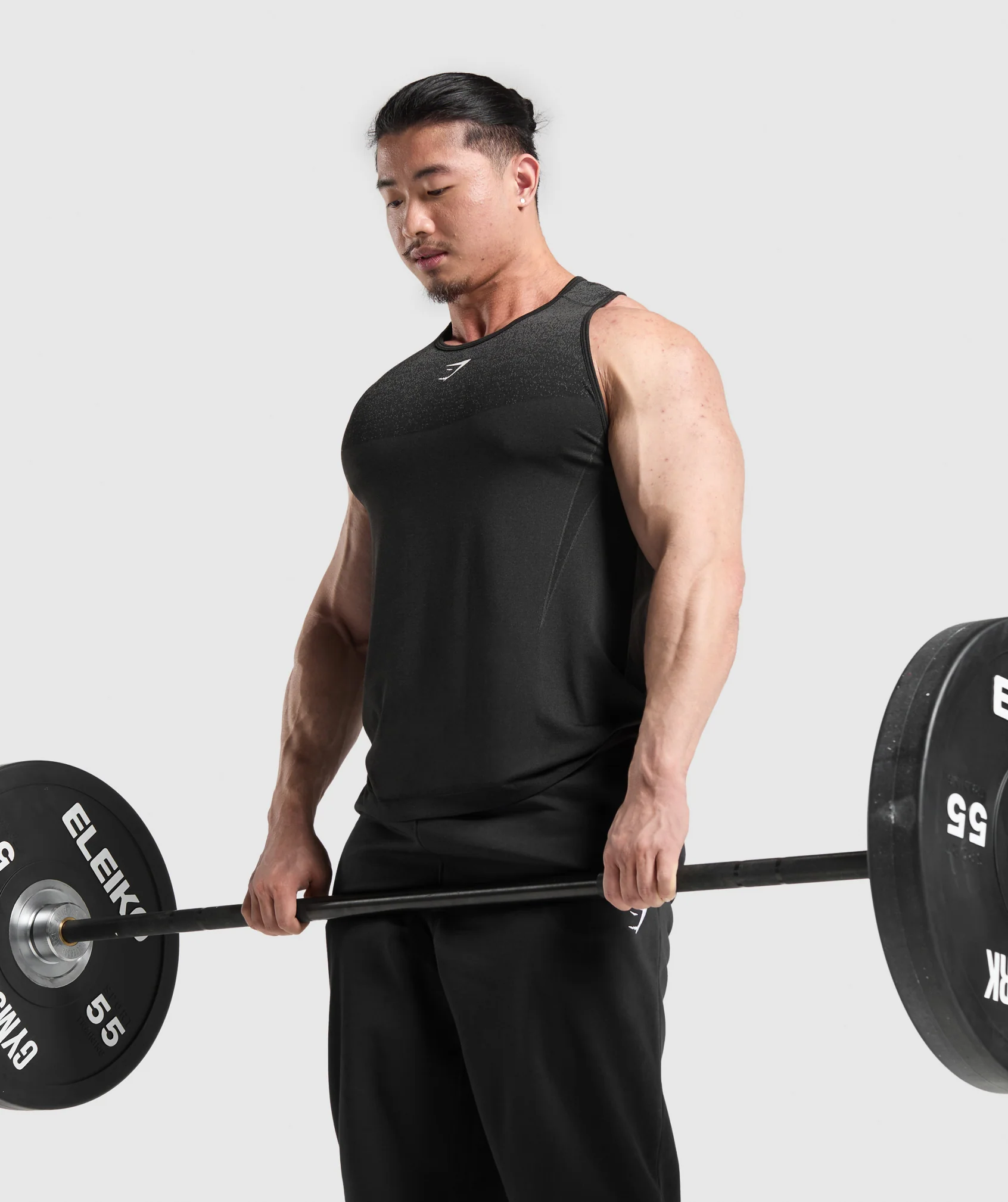 Gymshark Shadow Seamless Stringer - Black - Image 7