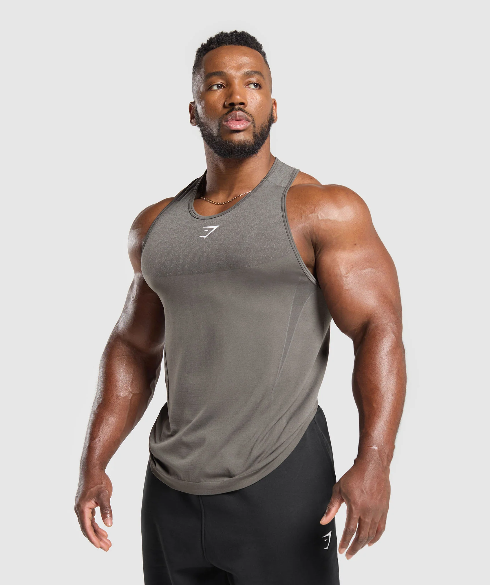 Gymshark Shadow Seamless Stringer - Meteor Grey - Image 3