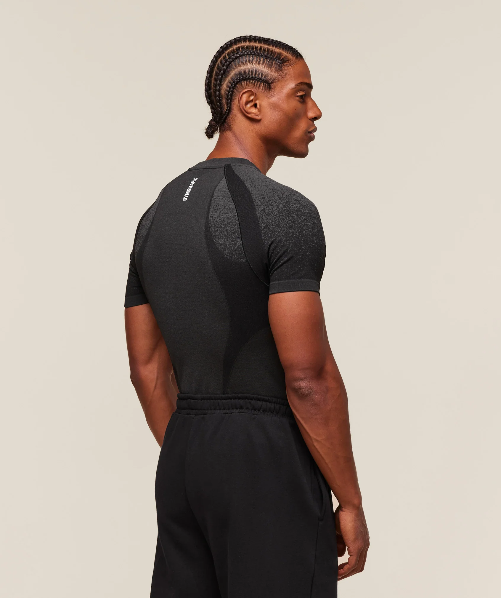 Gymshark Shadow Seamless T Shirt - Black - Image 2