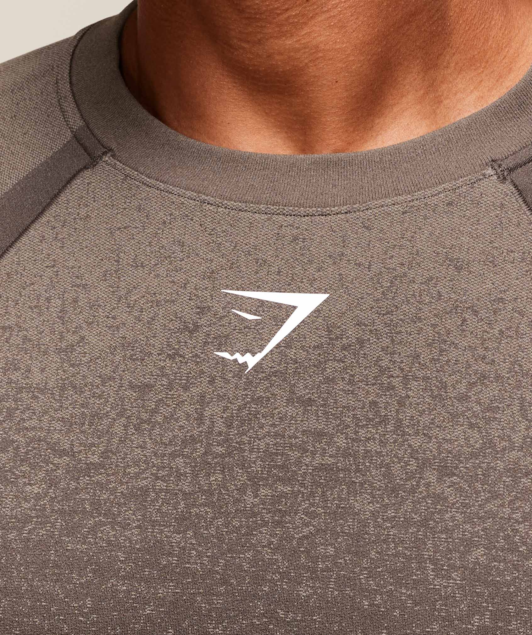 Gymshark Shadow Seamless T Shirt - Camo Brown - Image 5