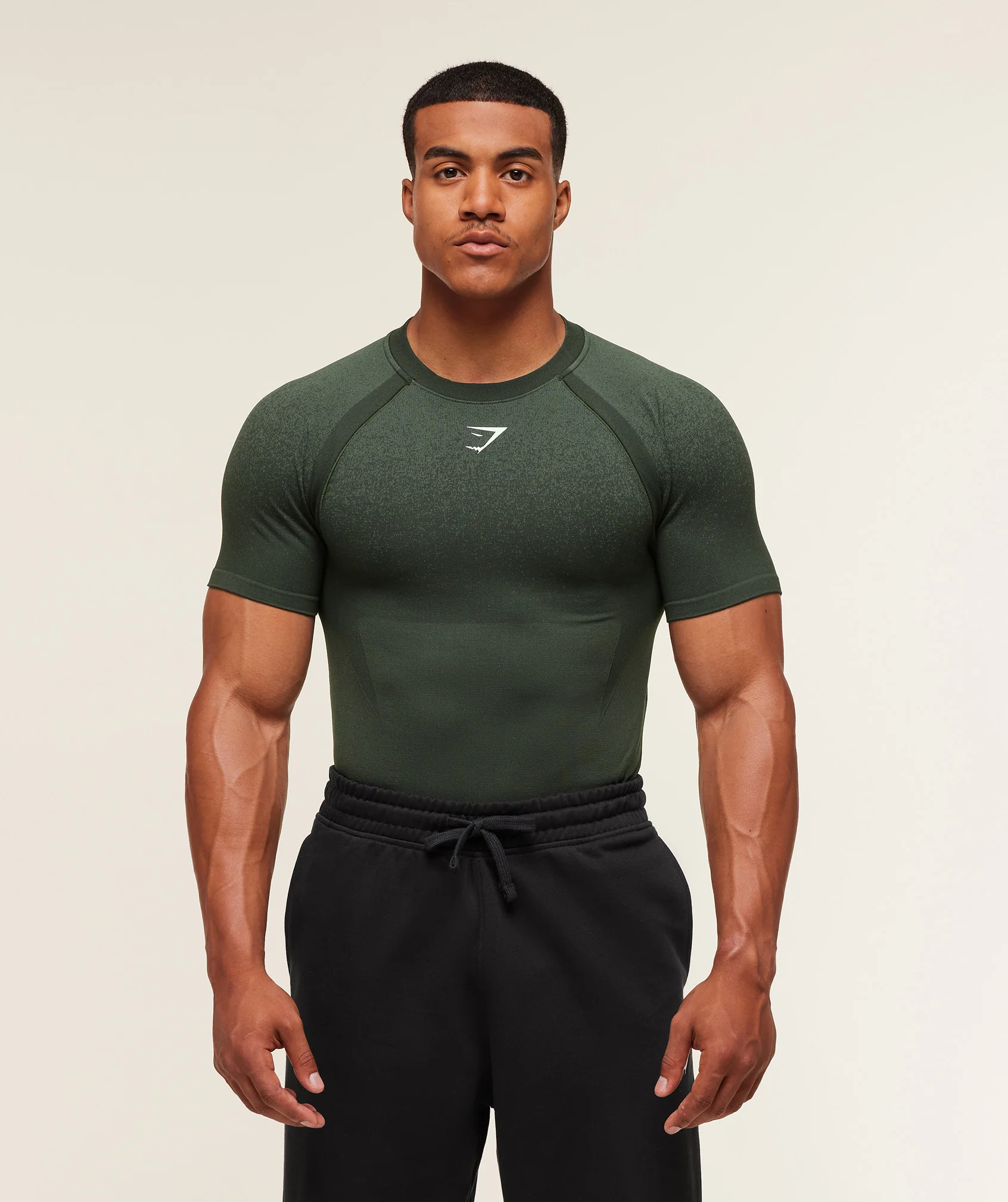 Gymshark Shadow Seamless T Shirt - Trail Green