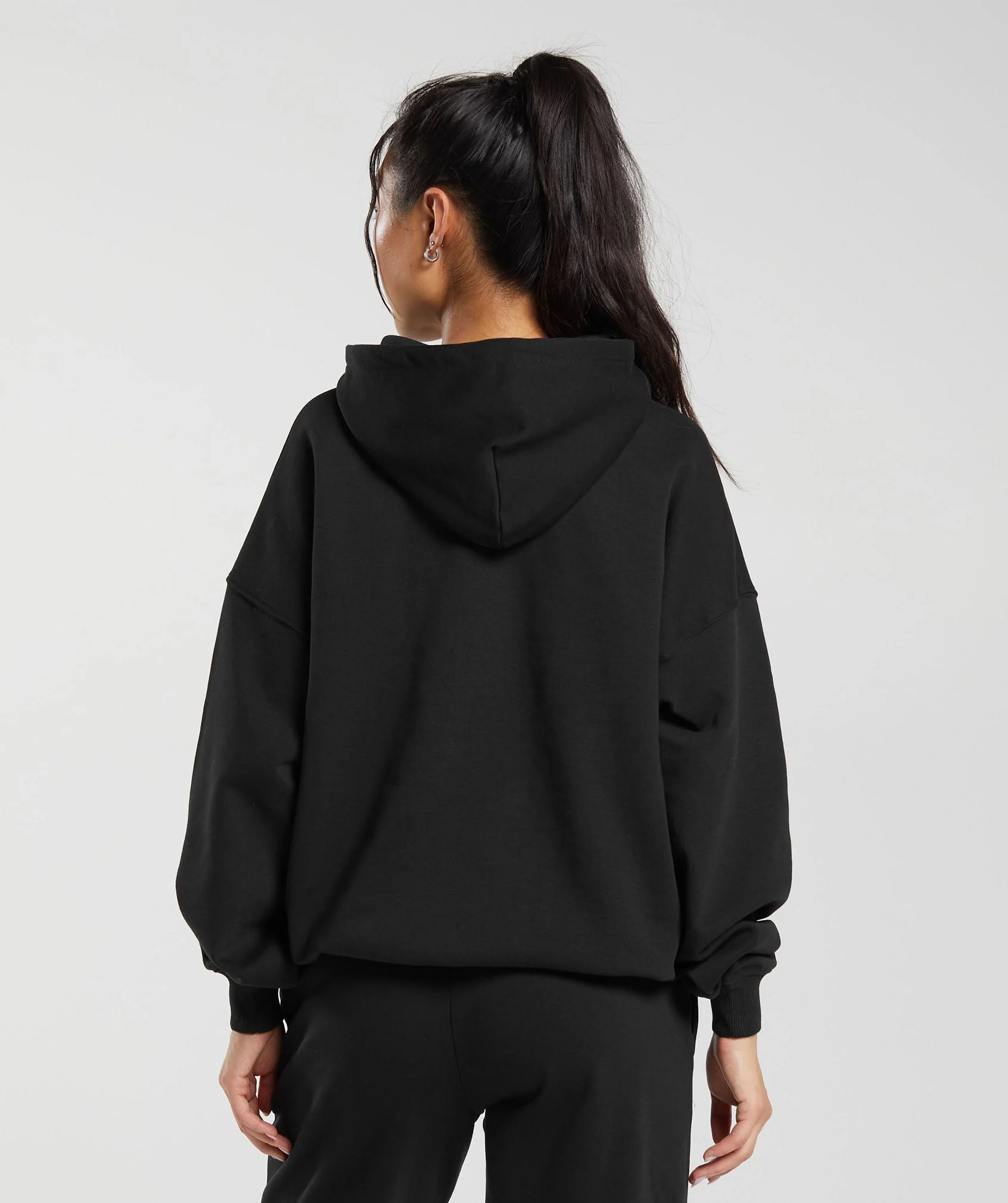 Gymshark Shark Attack Oversized Hoodie - Black - Image 2