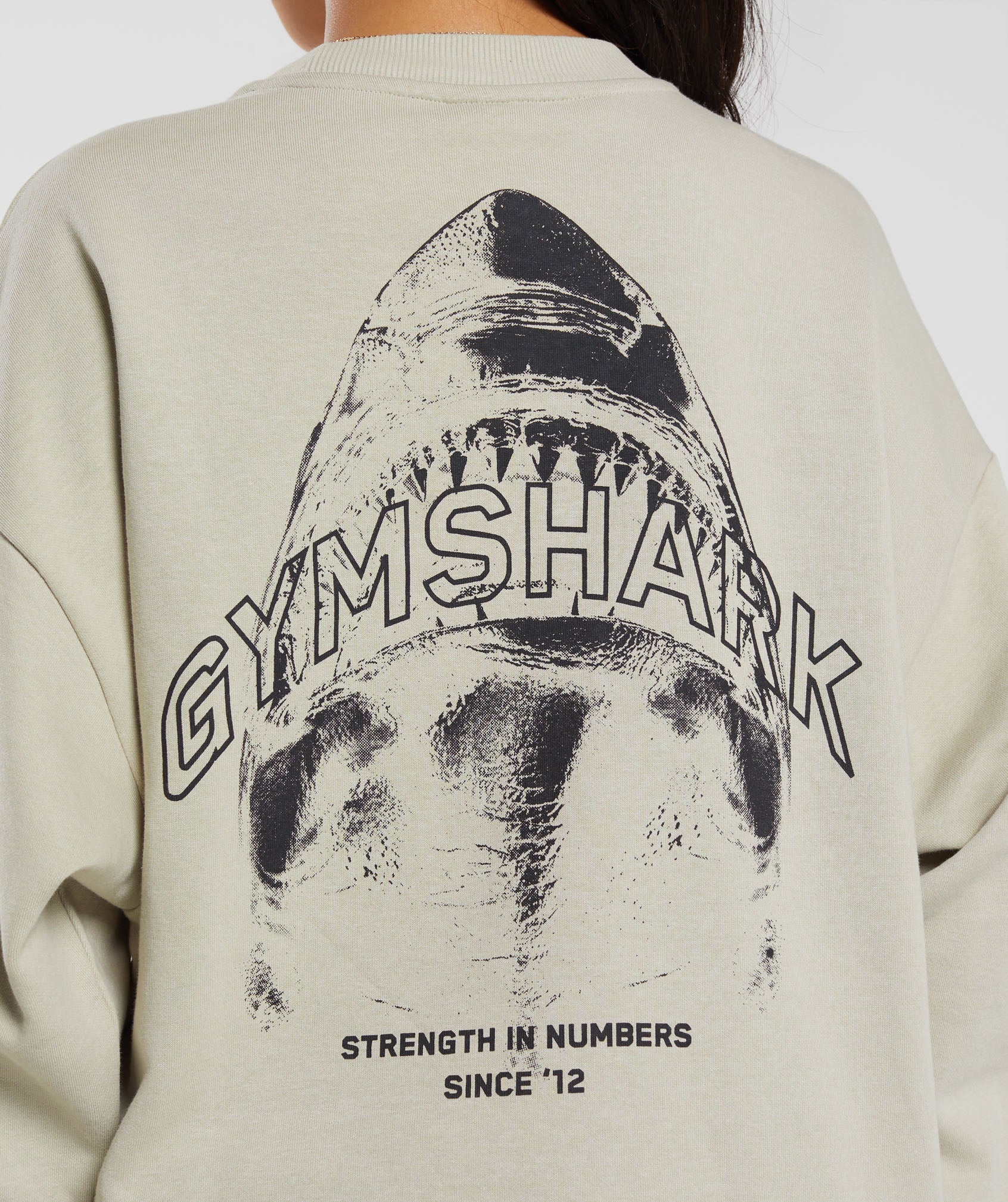 Gymshark Shark Attack Oversized Sweatshirt - Brown - Image 4
